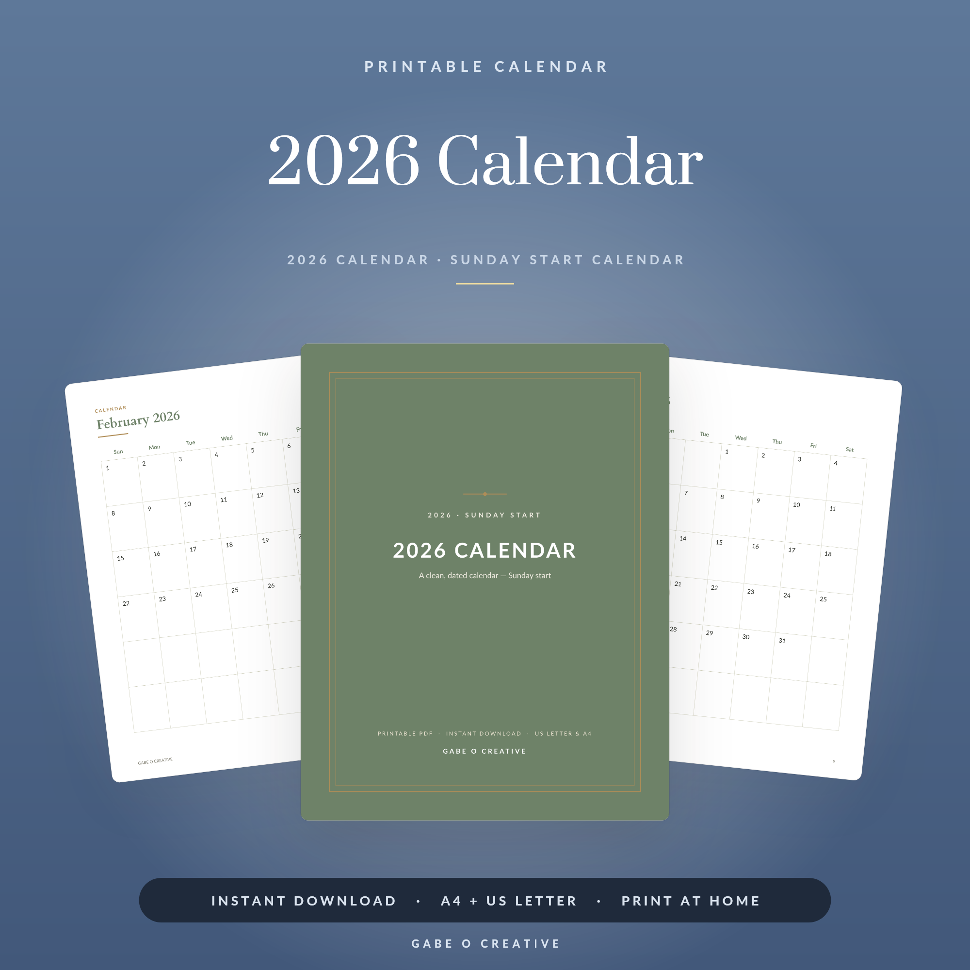 2026 Calendar