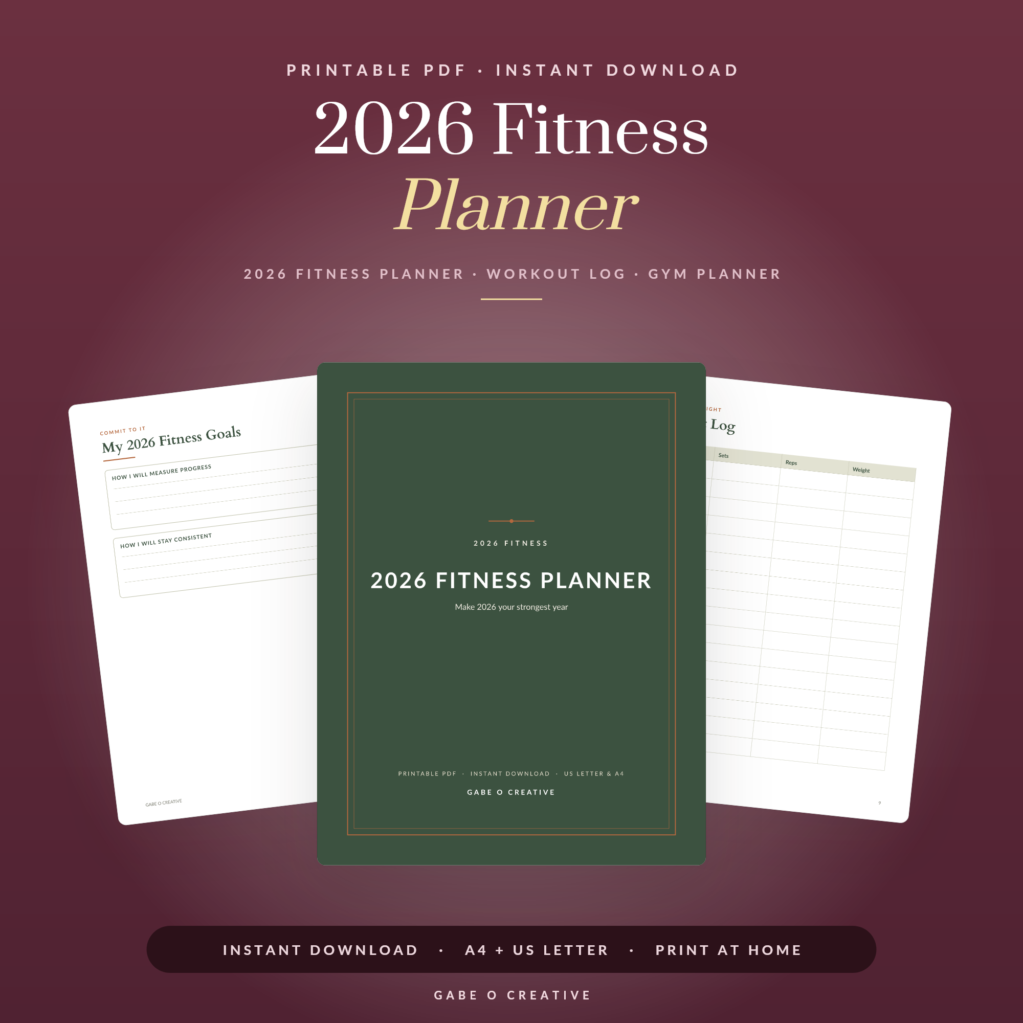 Workout Planner Printable: Plan and Track Every Session