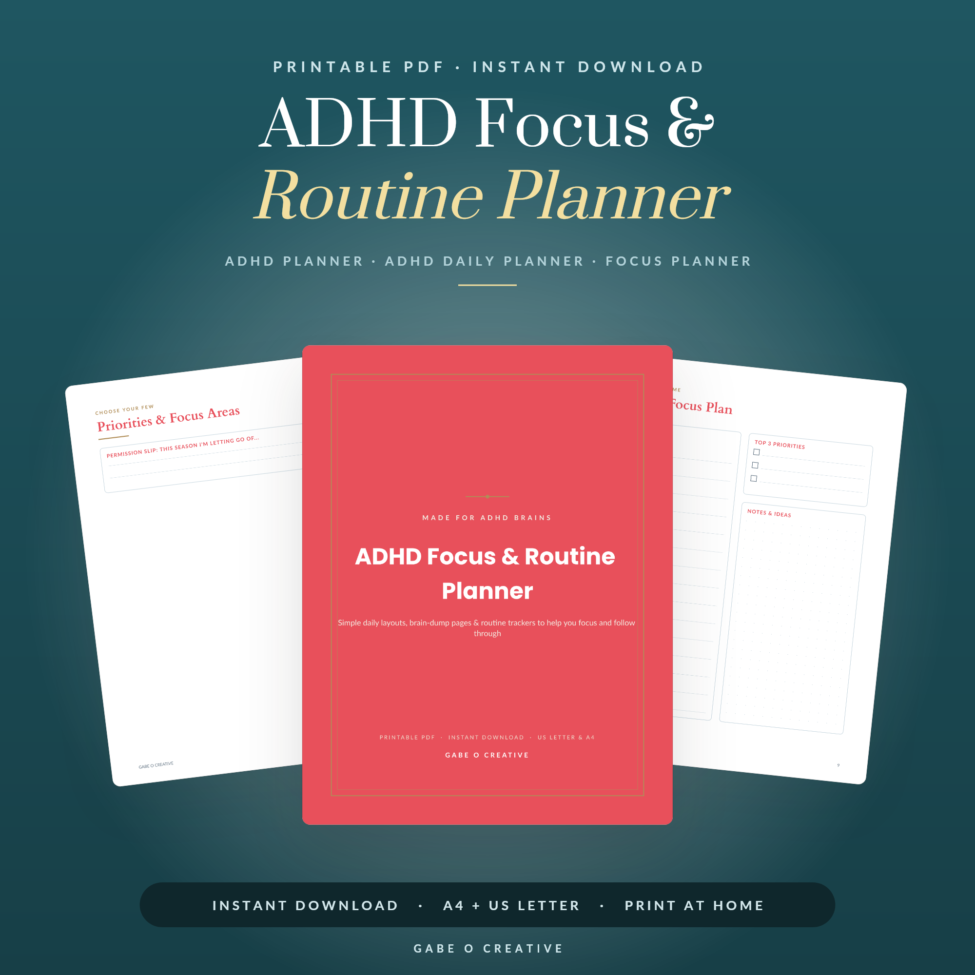 ADHD Focus & Routine Planner