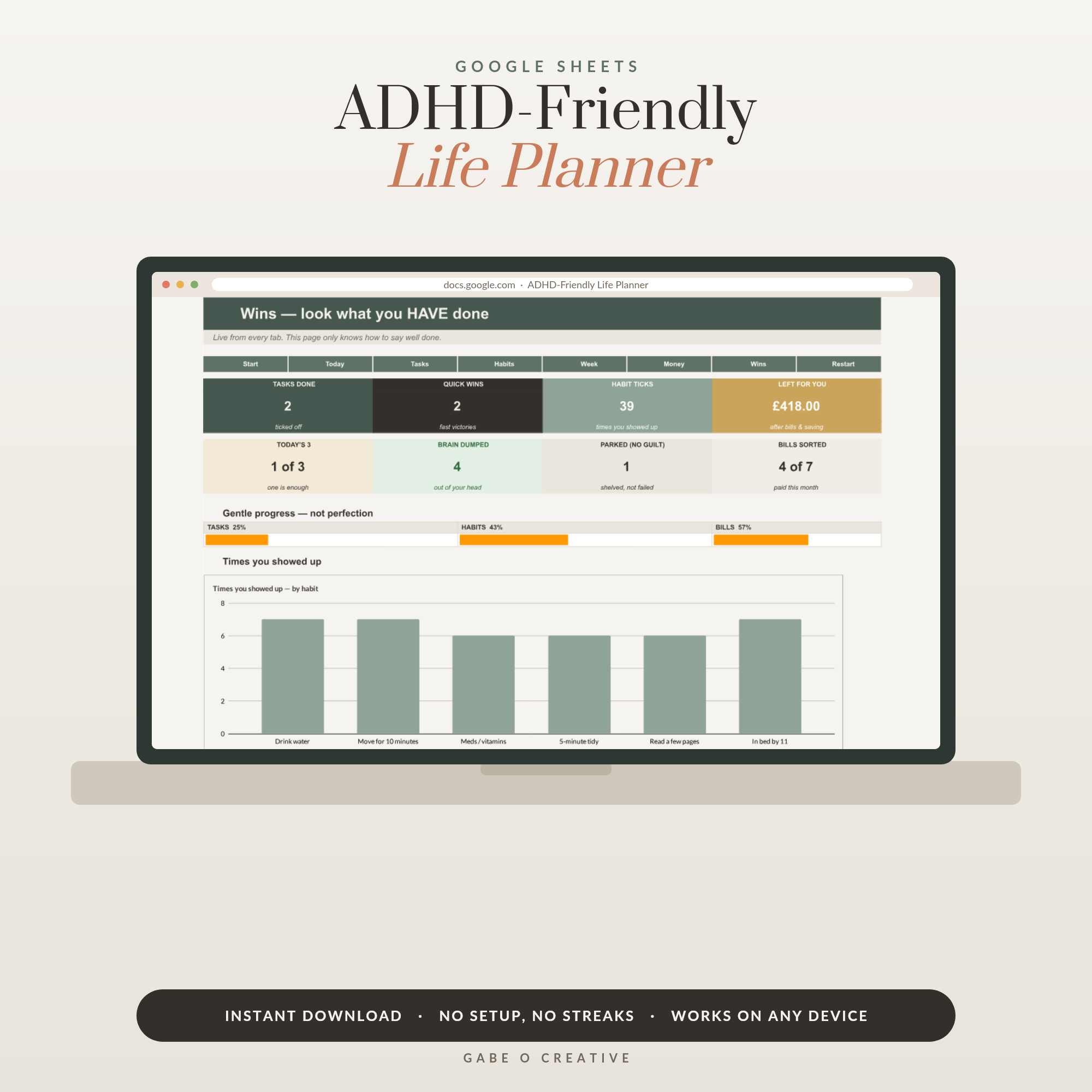 ADHD Planning That Actually Sticks: A Kinder System