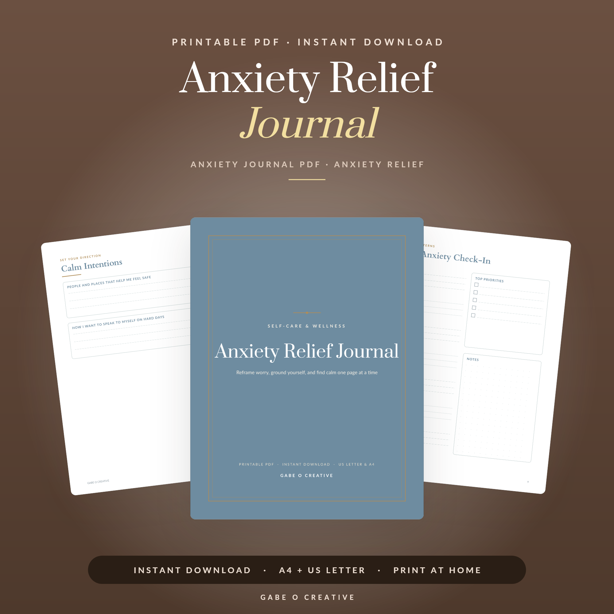 Anxiety Relief Journal