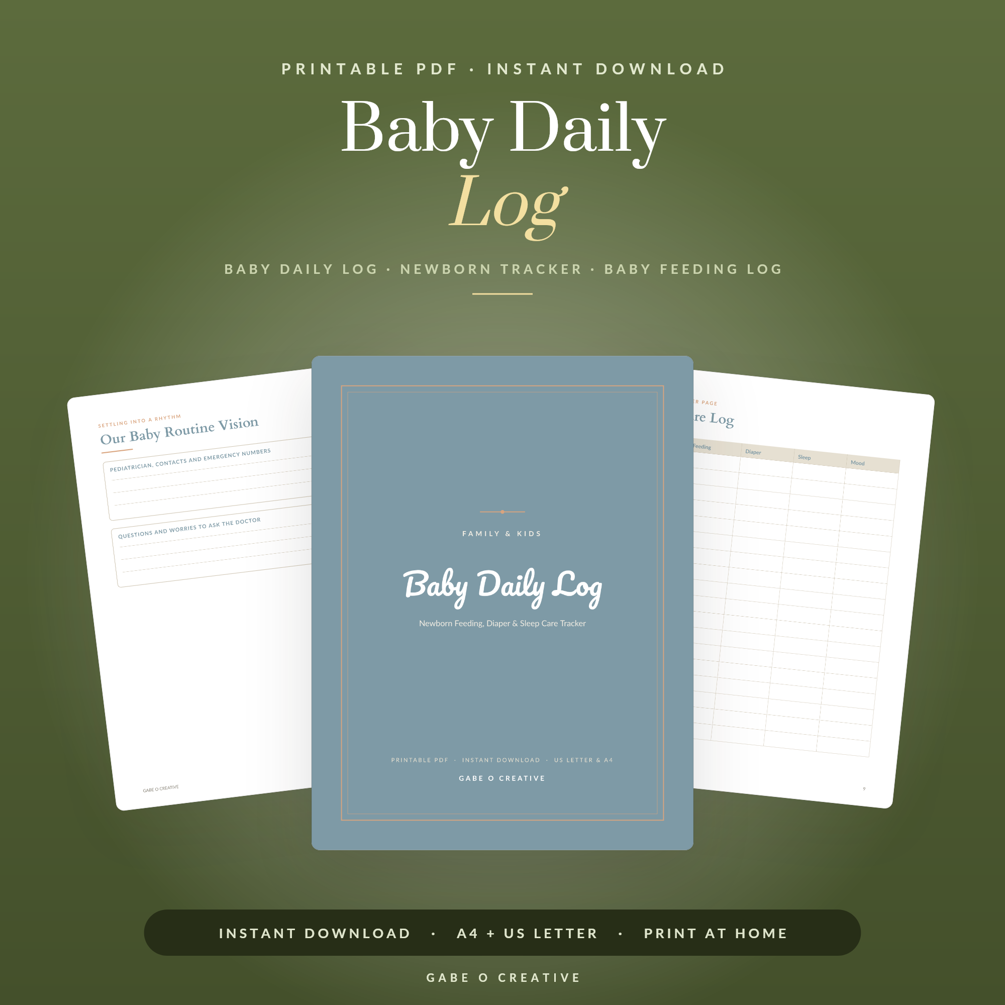 Baby Planner Printable Kit: Calm Your First Year at Home