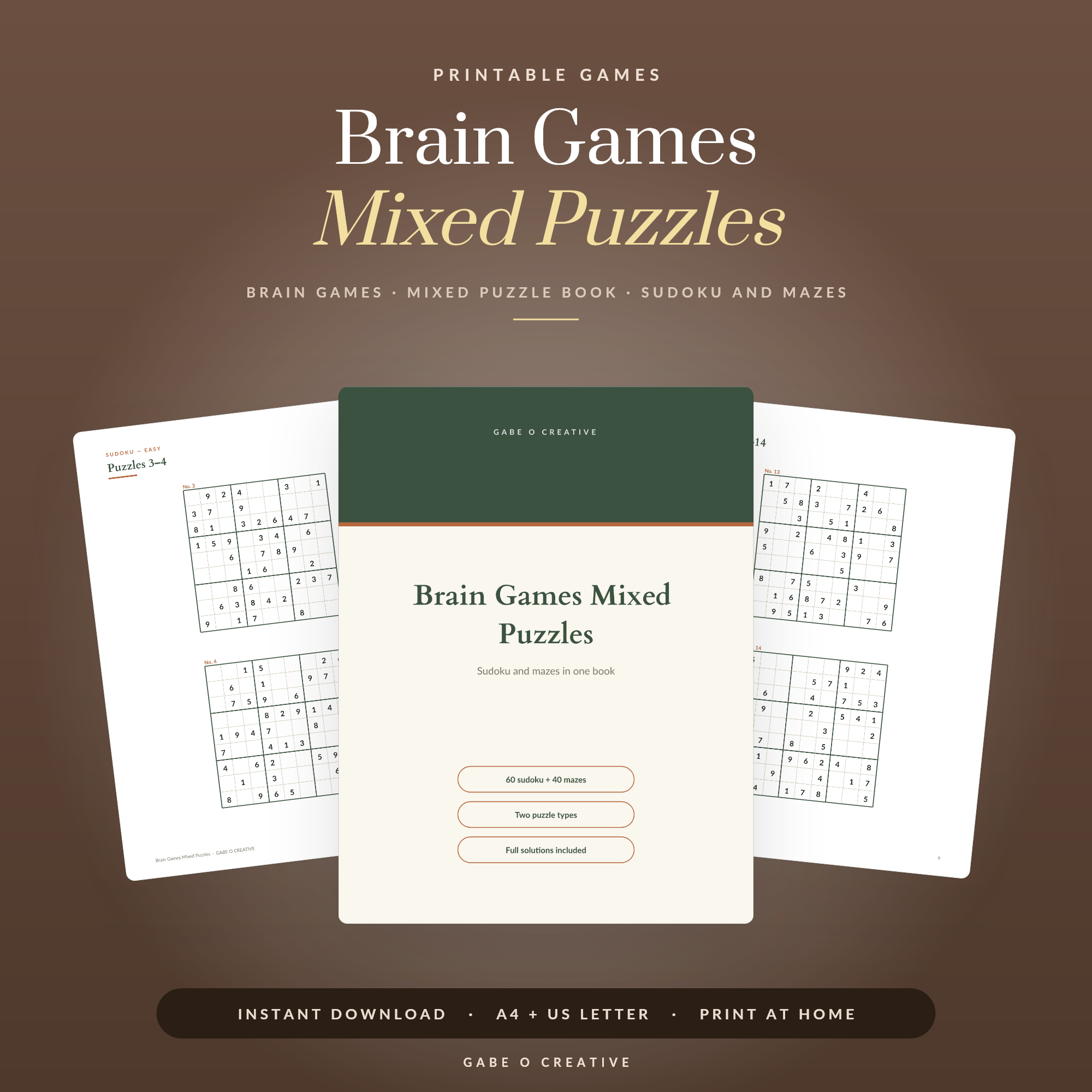 Brain Games Mixed Puzzles