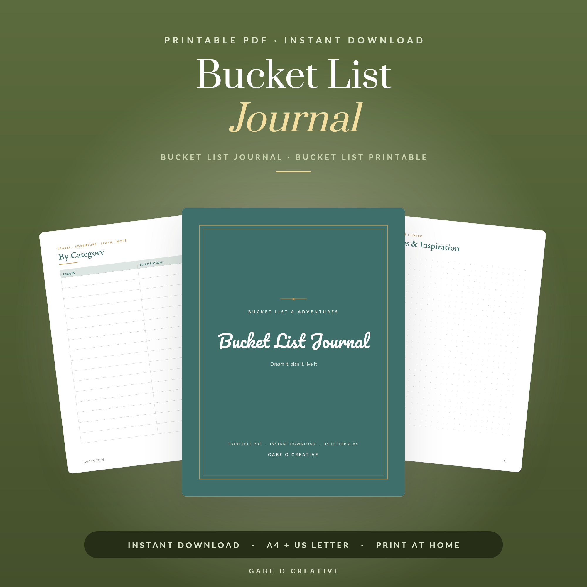 Bucket List Journal