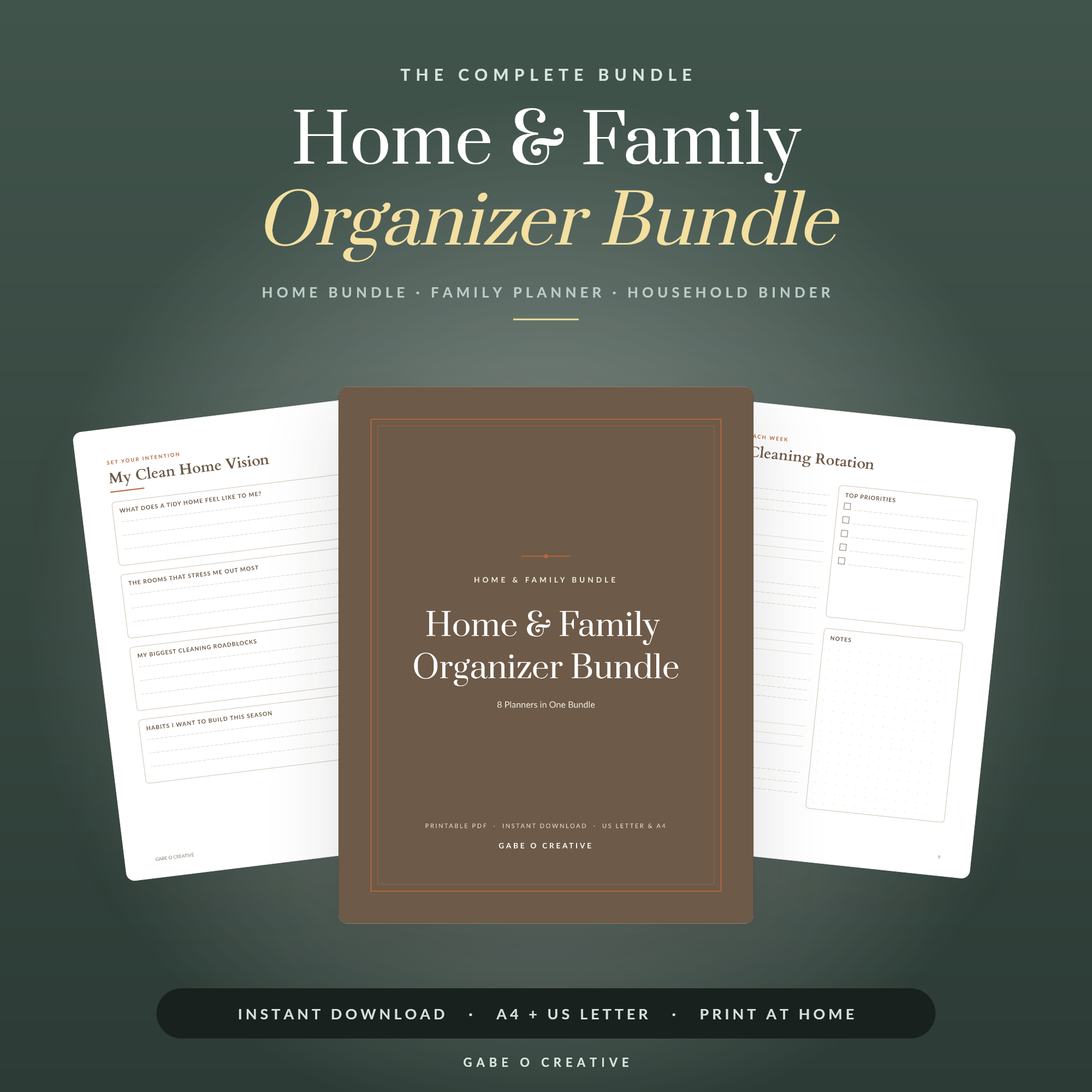 Home & Family Organizer Bundle