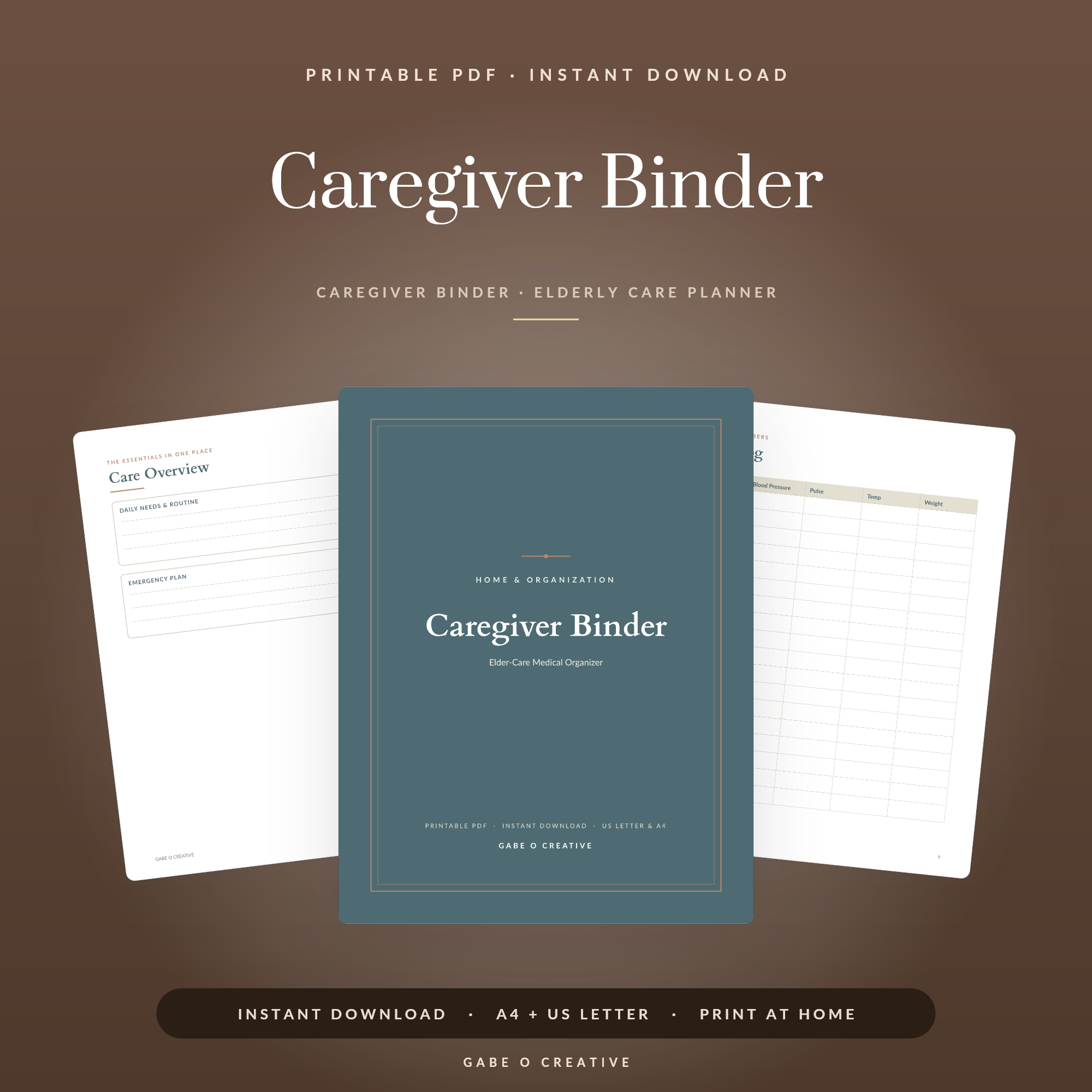 Caregiver Binder Printable: Organize Elder Care With Calm