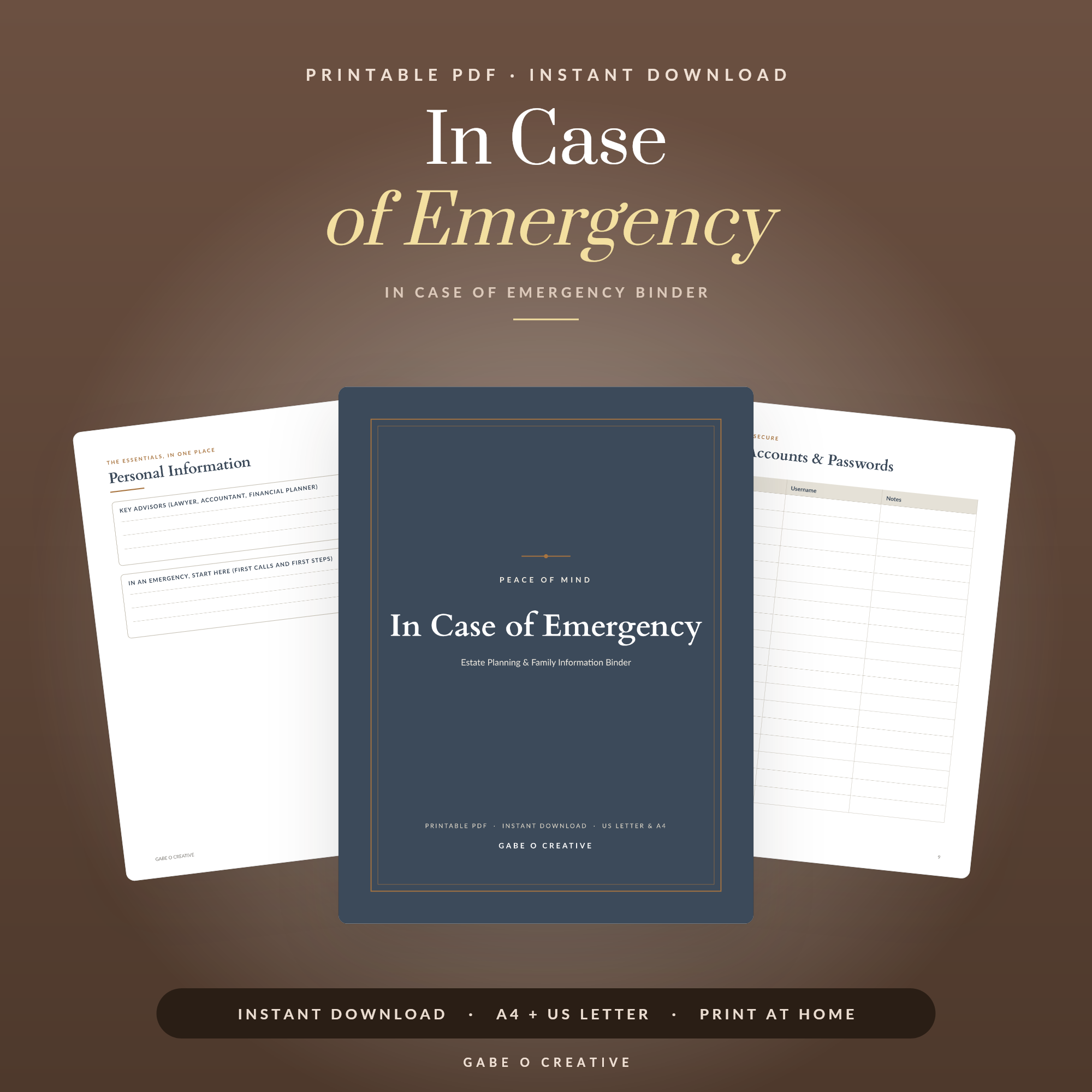 In Case of Emergency Binder: Peace of Mind for Your Family