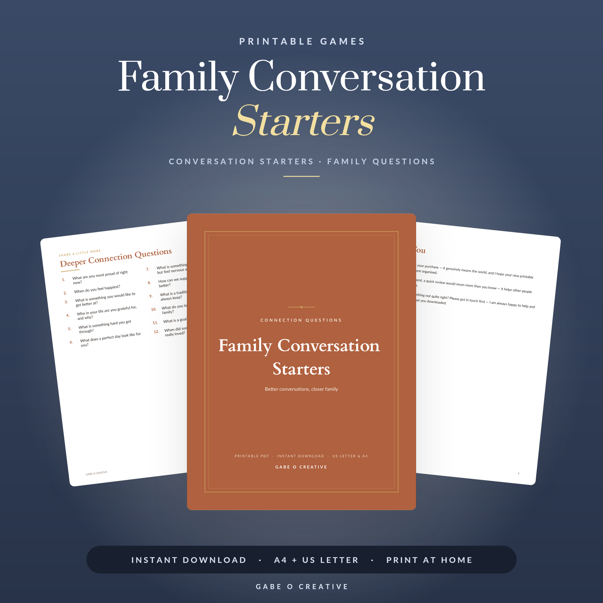 Family Conversation Starters
