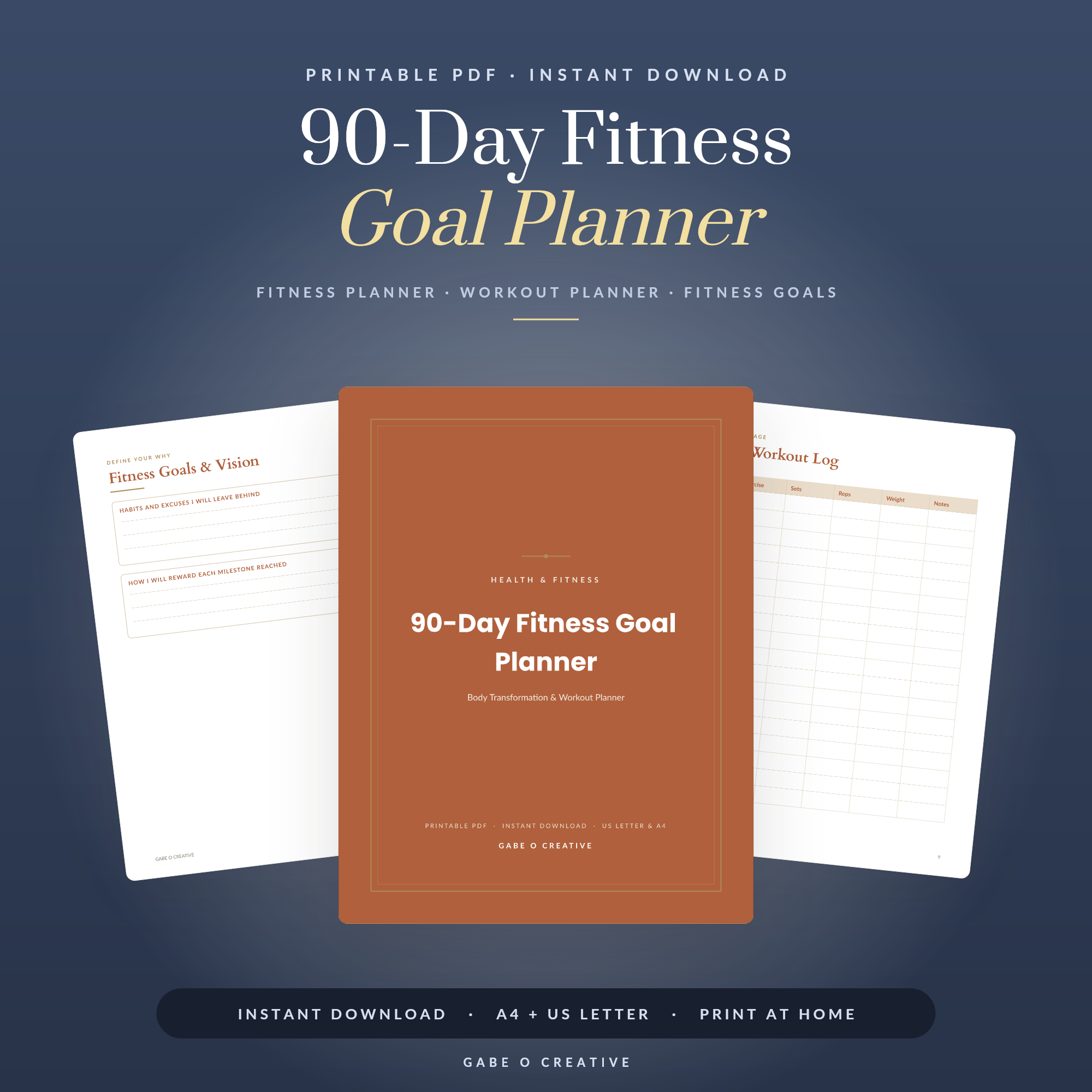 90-Day Fitness Goal Planner