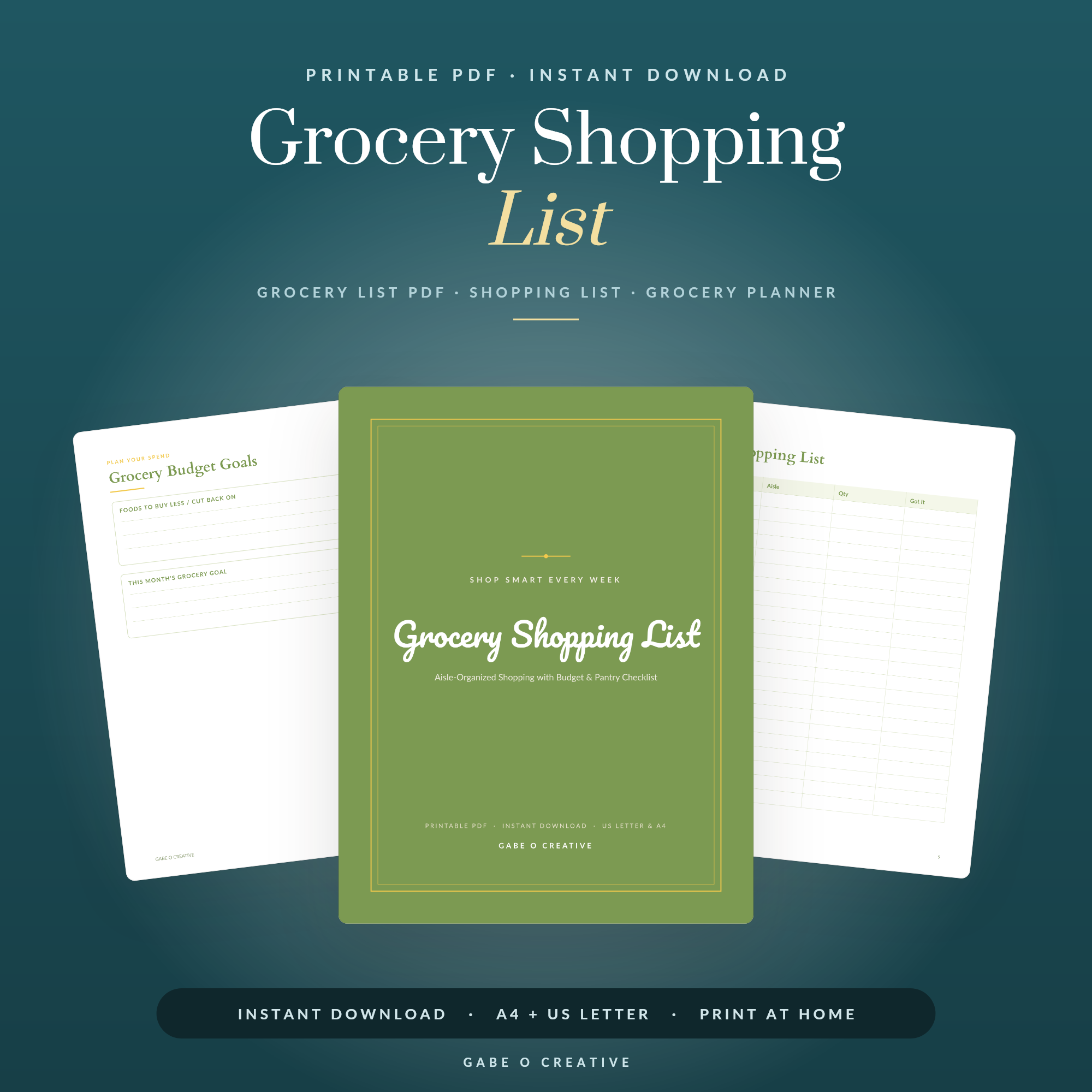 Grocery List Printable: Shop Faster, Waste Less