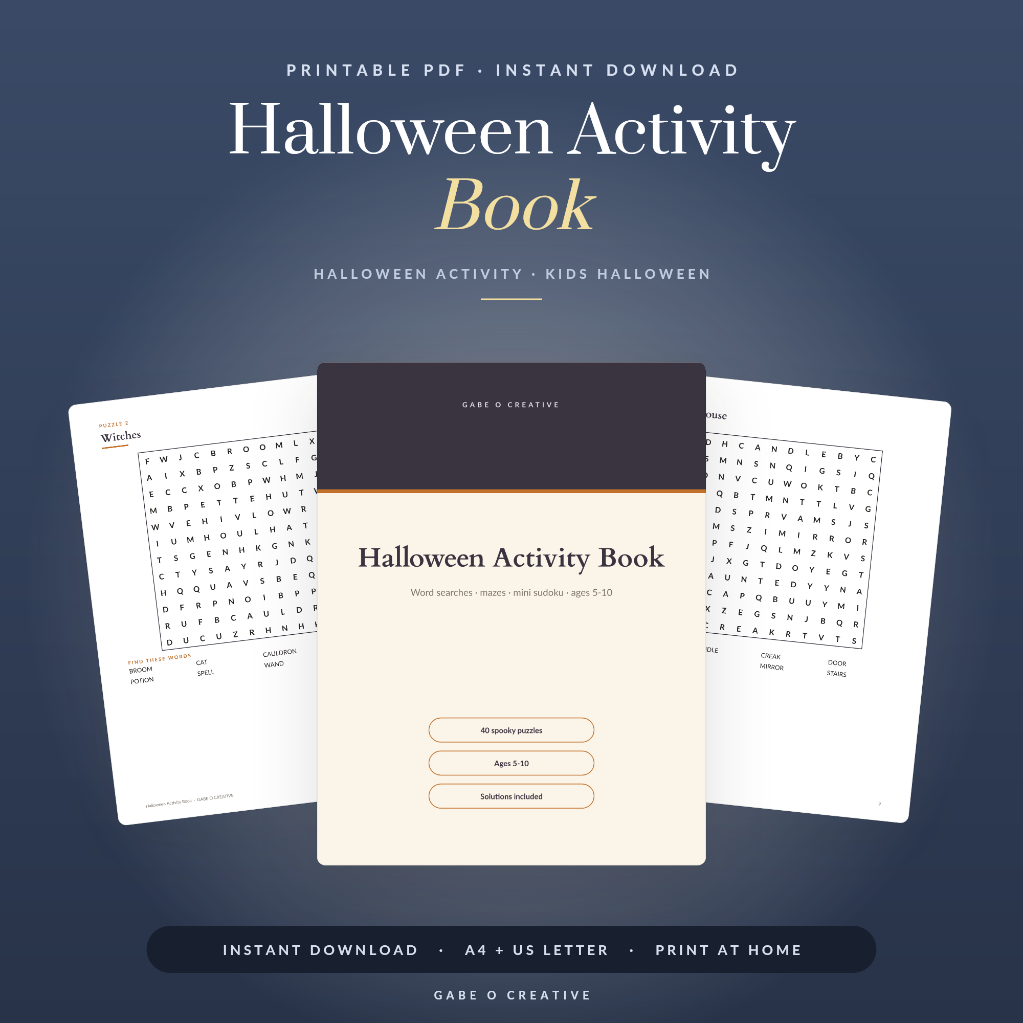 Halloween Activity Book (Kids)