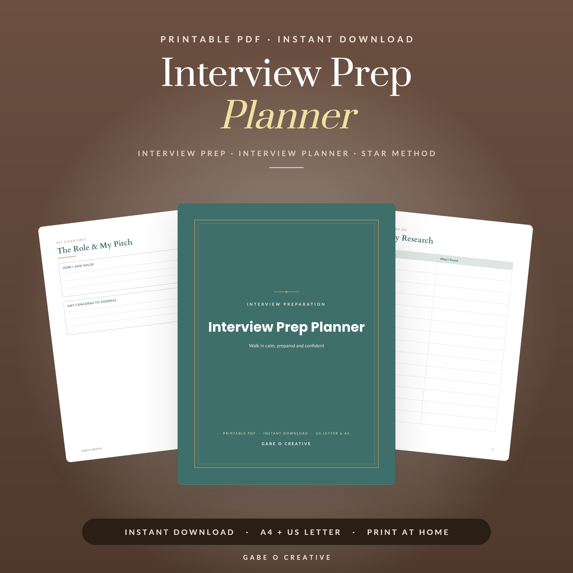 Interview Prep Planner