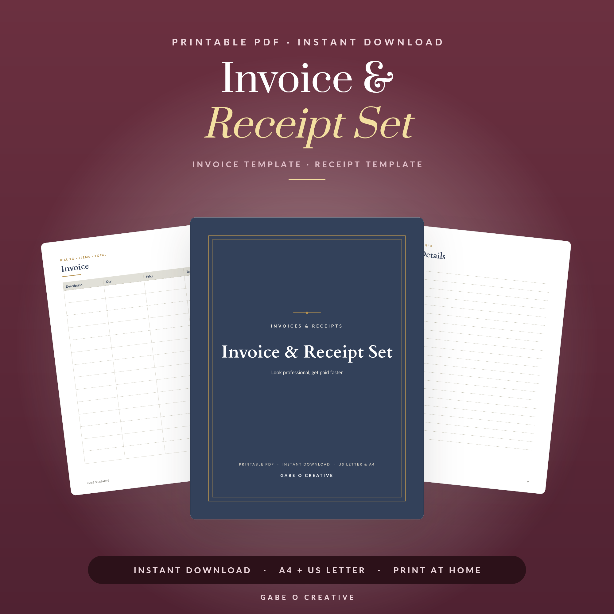Invoice & Receipt Set