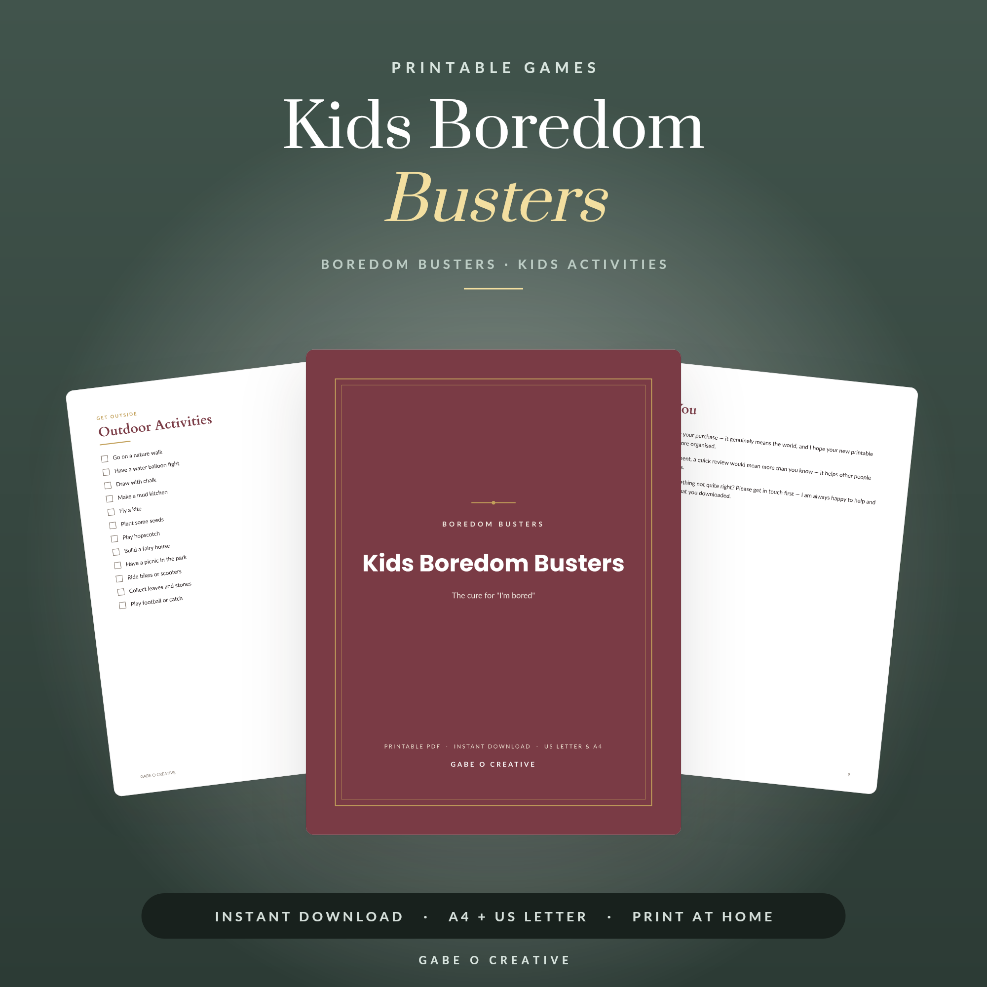 Summer Boredom Busters: 'I'm Bored' Solved for the Whole Holidays