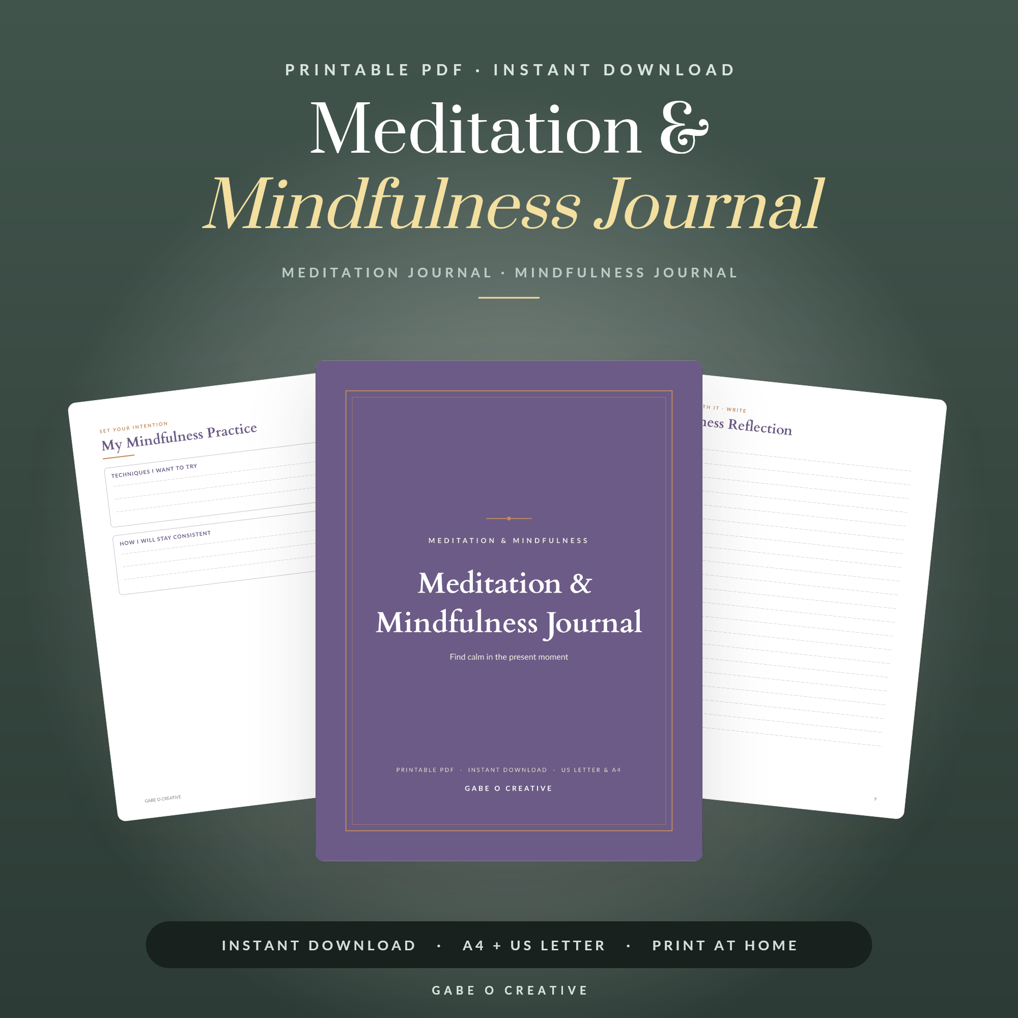 Meditation & Mindfulness Journal