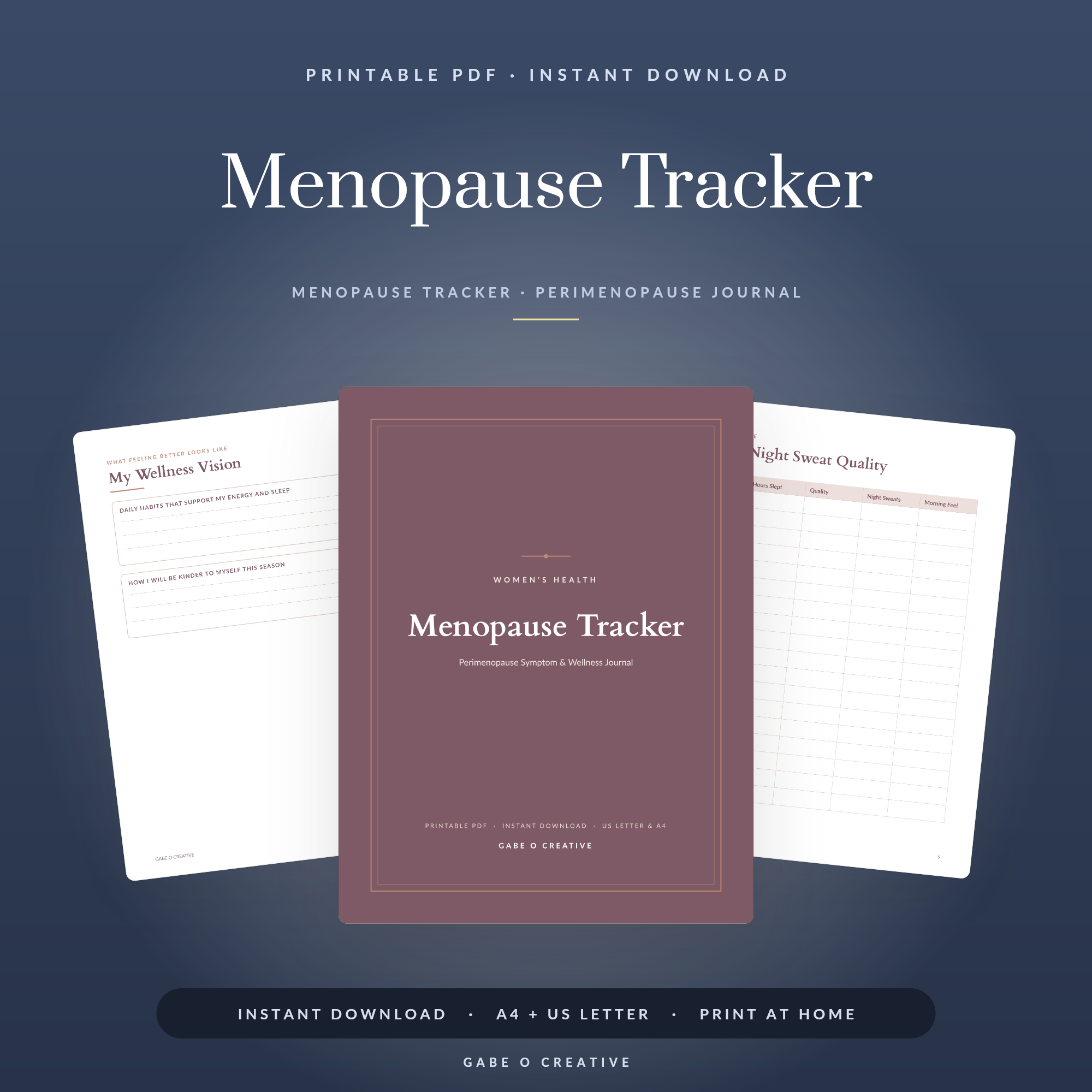 Menopause Tracker Printable: Chart Symptoms With Calm in 2026