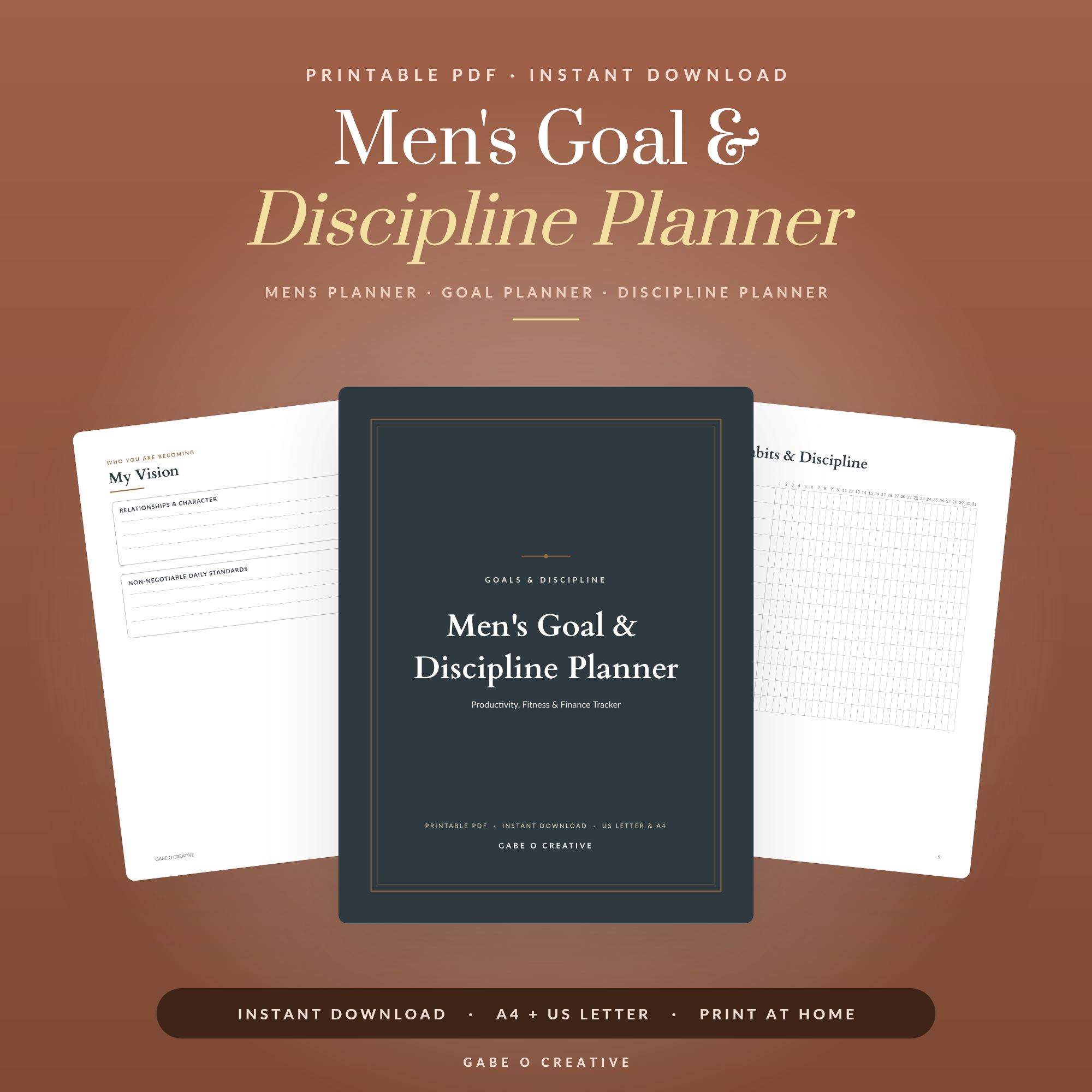 Mens Planner Printable: Goal & Discipline Tools for 2026