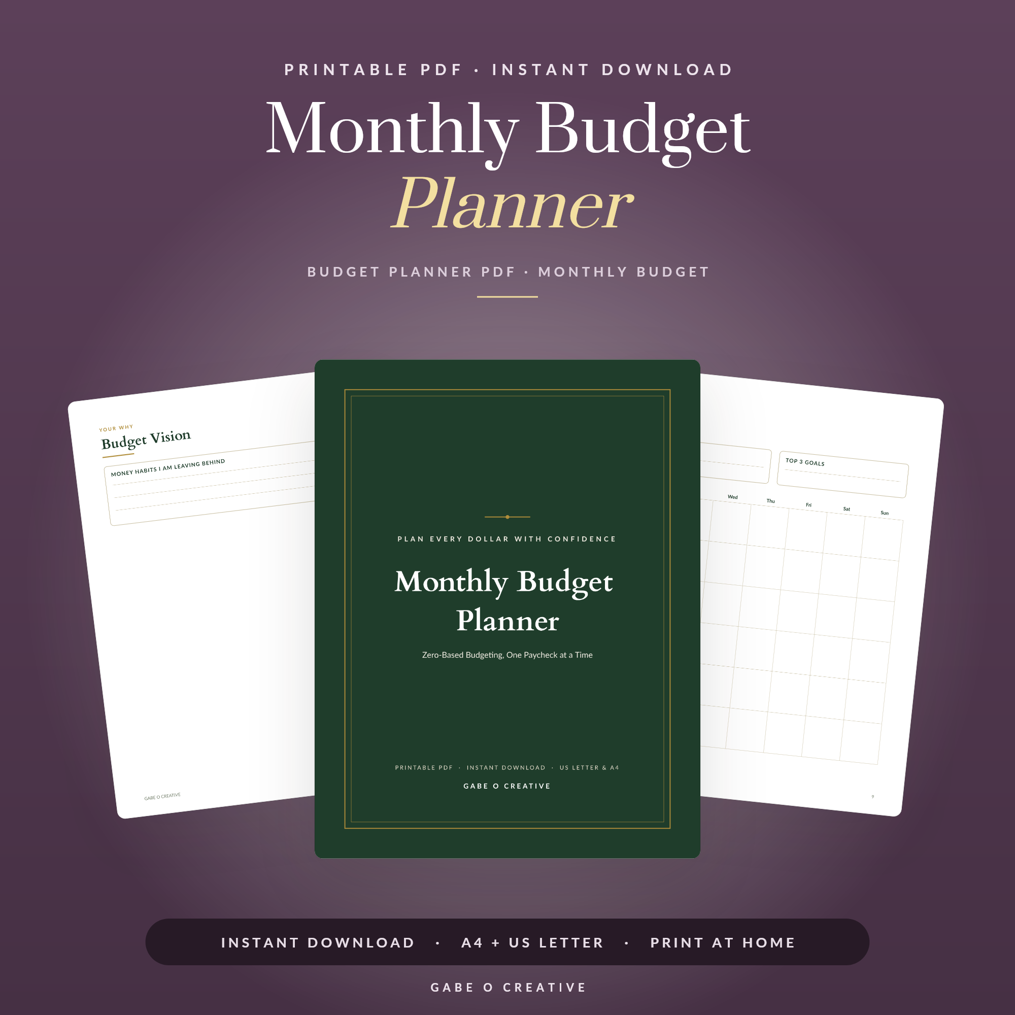 Monthly Budget Planner