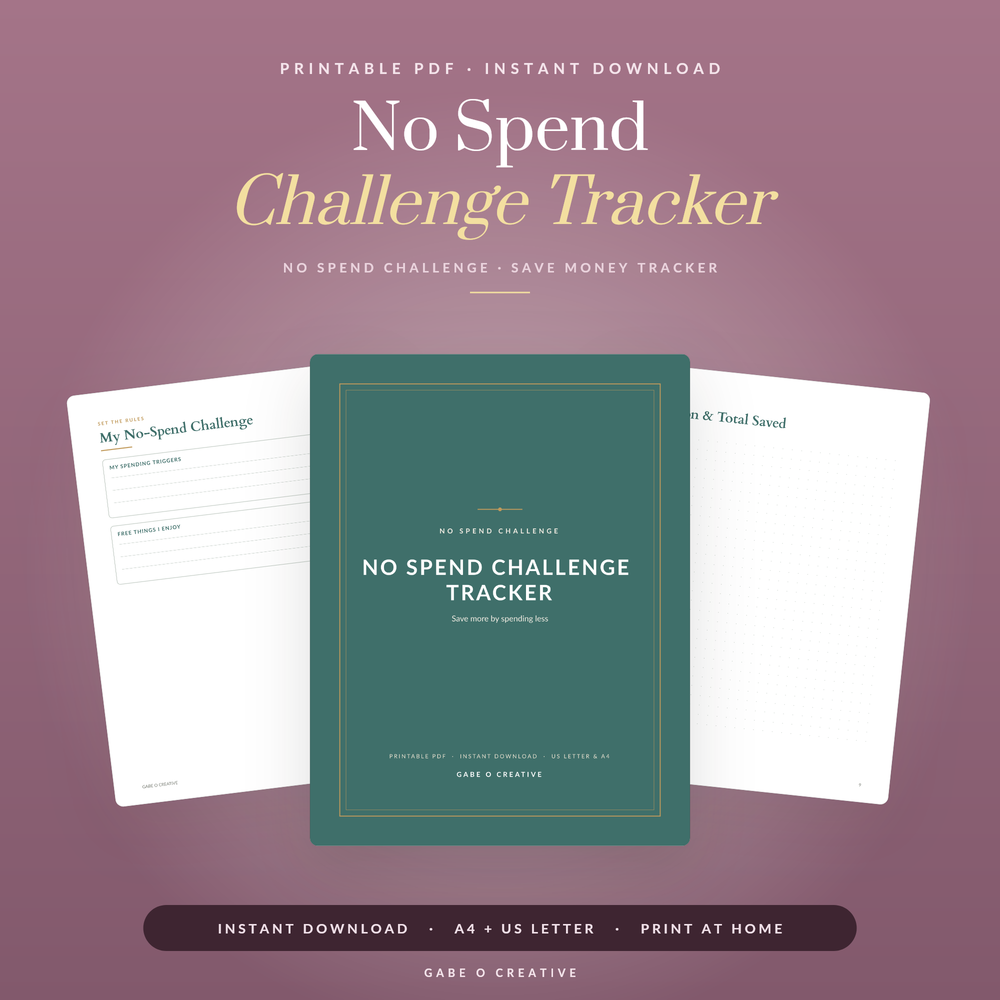 No Spend Challenge Printable: Reset Your Spending in 30 Days