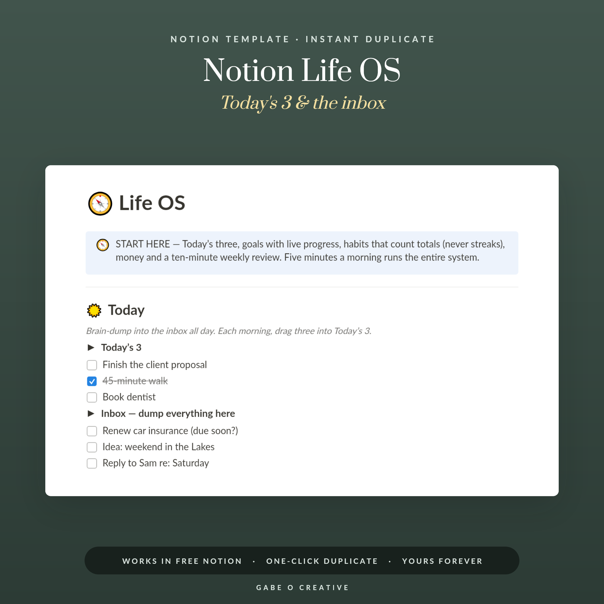 Notion Life OS: The Six Databases That Do the Work