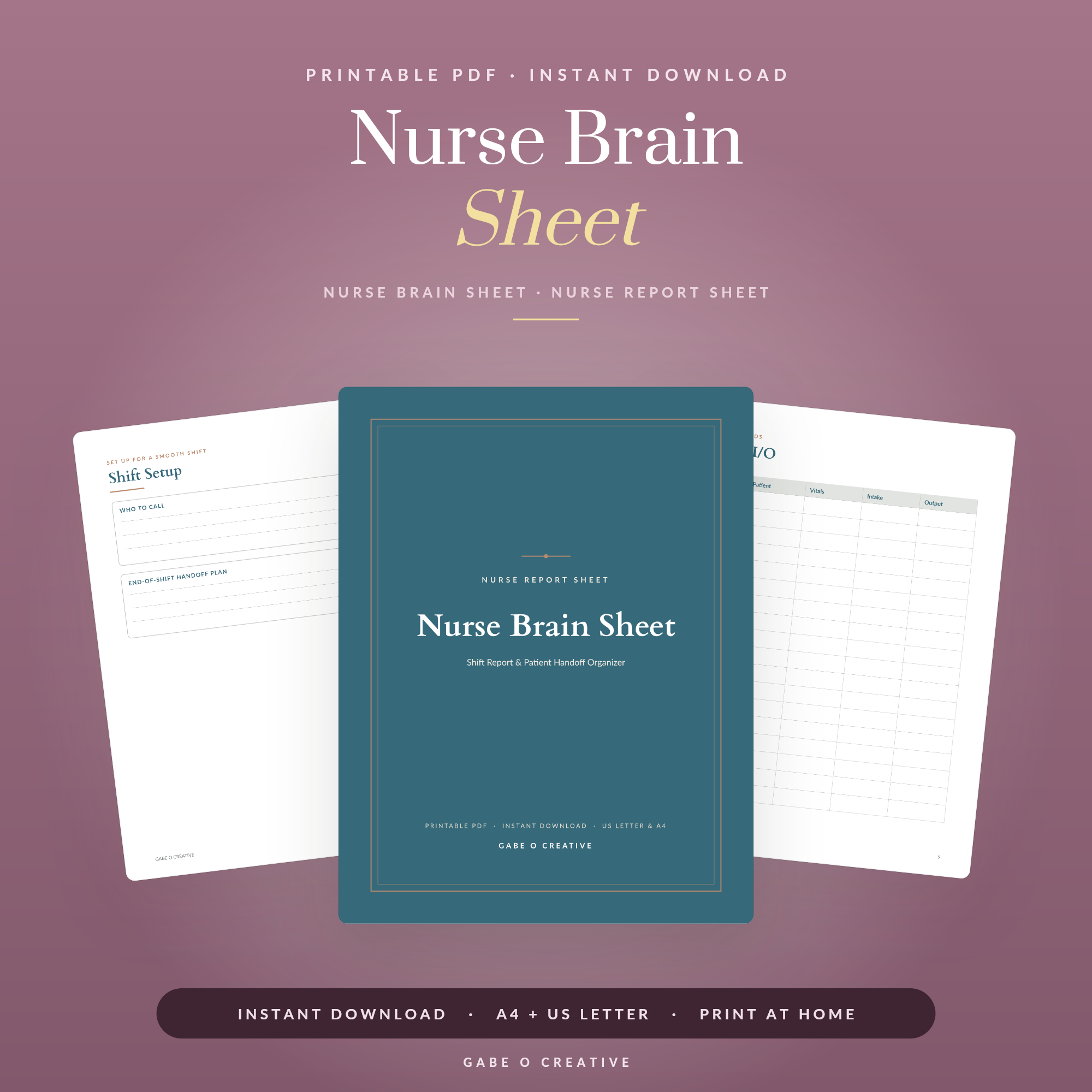 Nurse Brain Sheet Printable: Stay Organized Every Shift in 2026