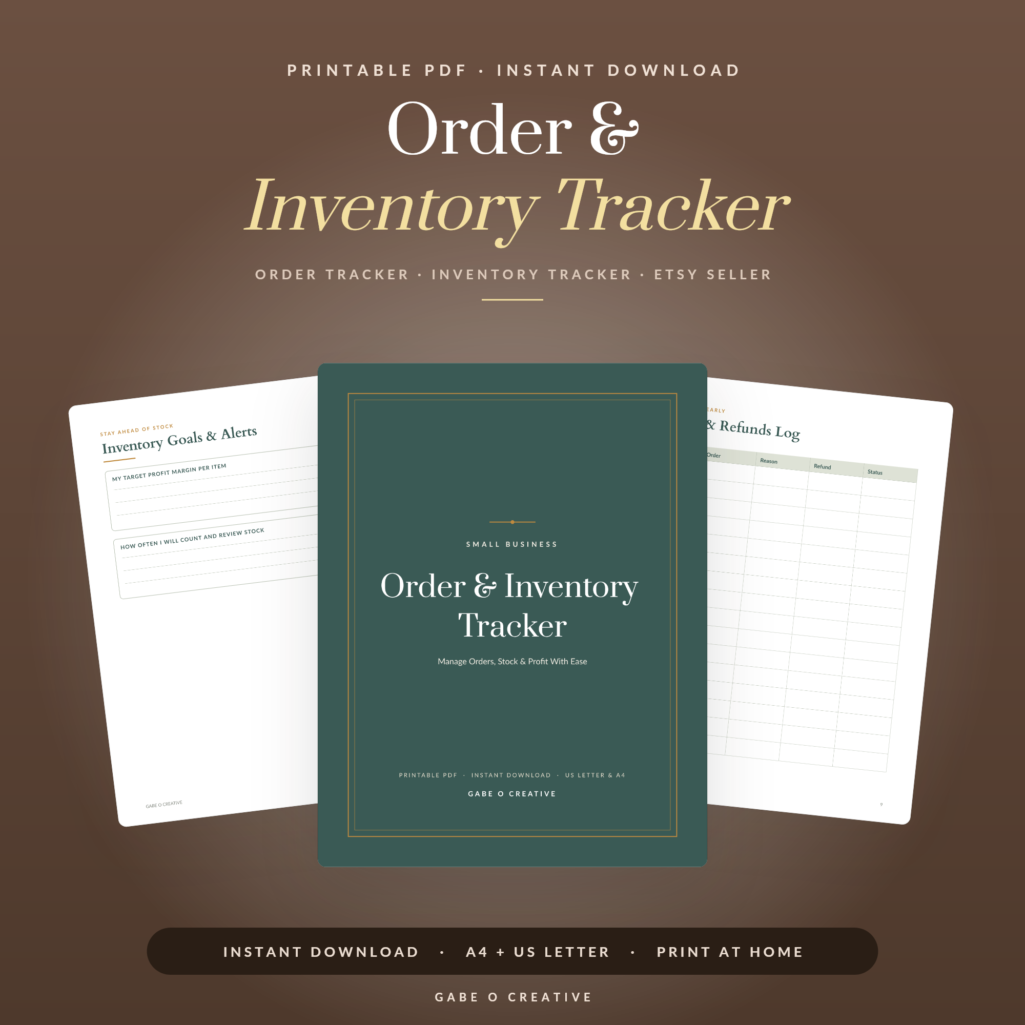 Order & Inventory Tracker