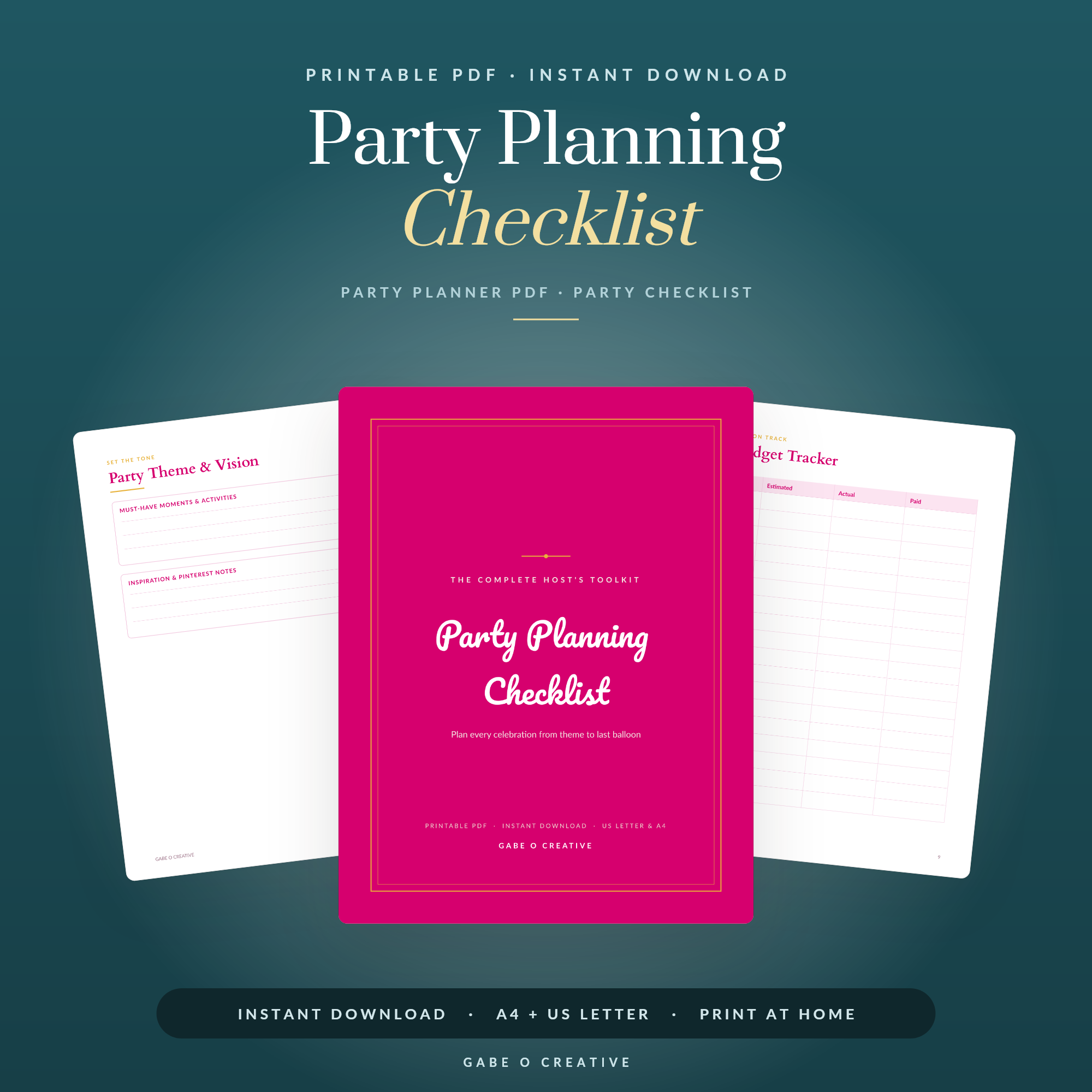Party Planning Checklist