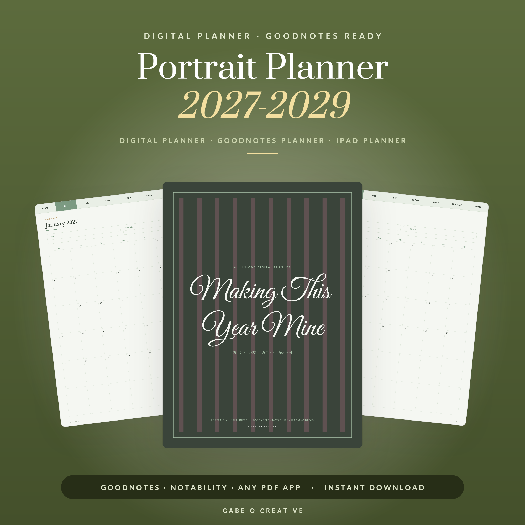 Portrait Planner 2027-2029