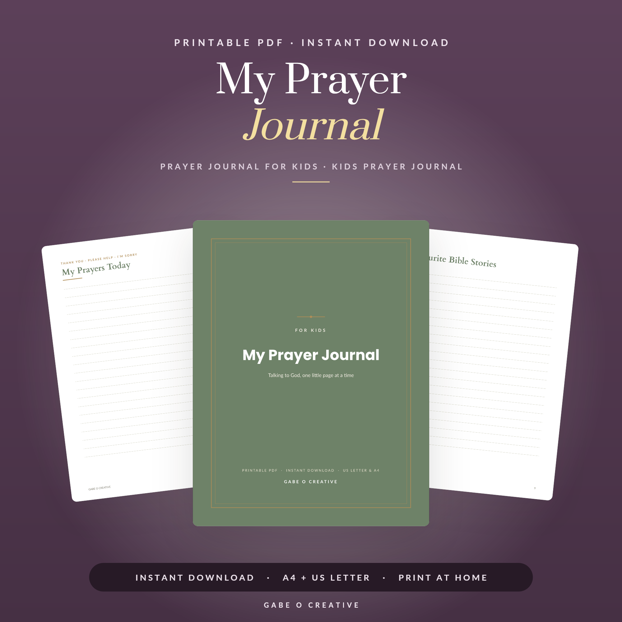 My Prayer Journal — Talking to God, one little page at a time