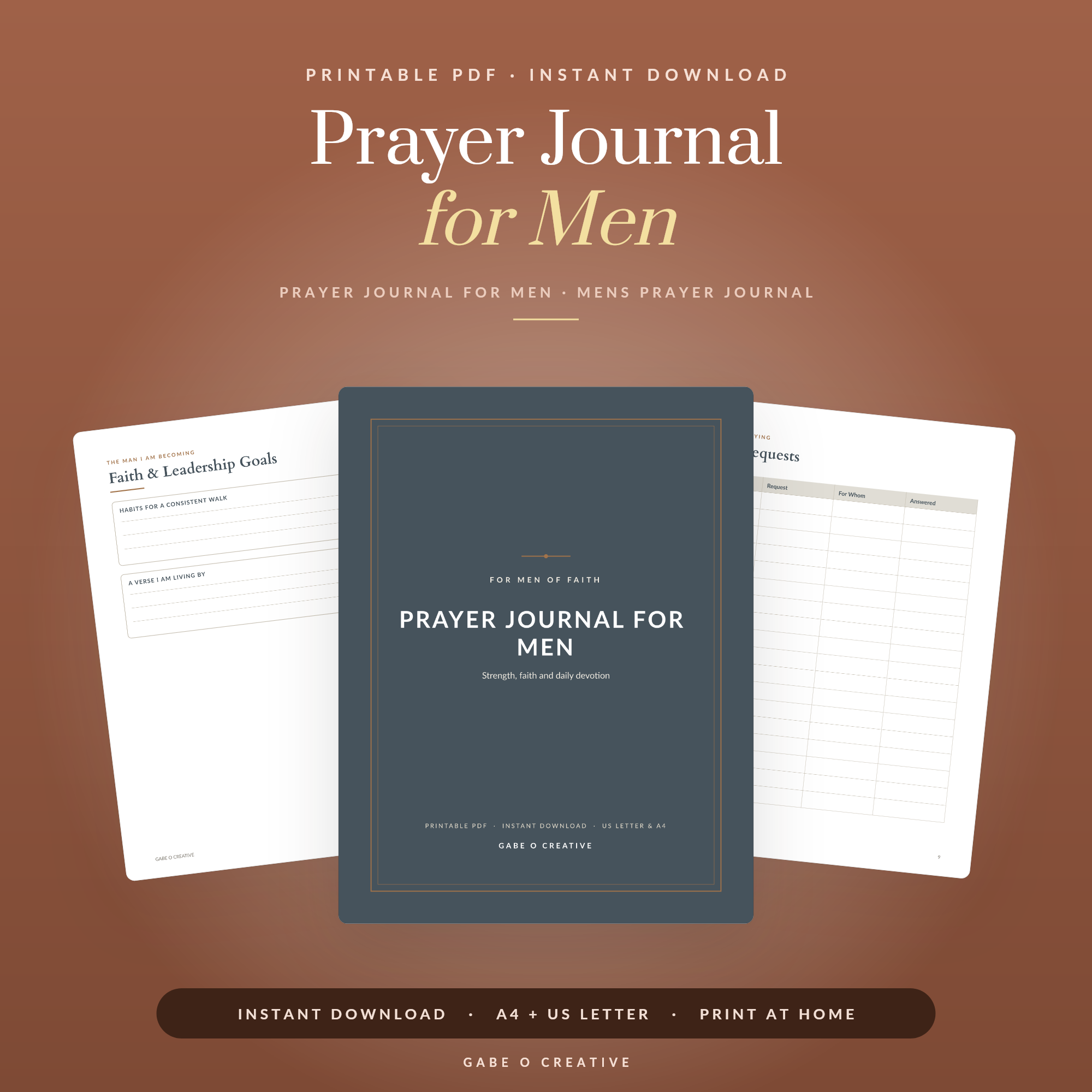 Prayer Journal for Men