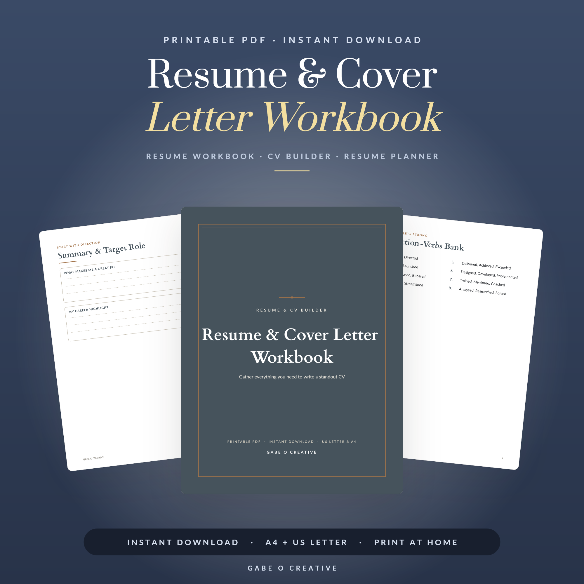 Resume & Cover Letter Workbook