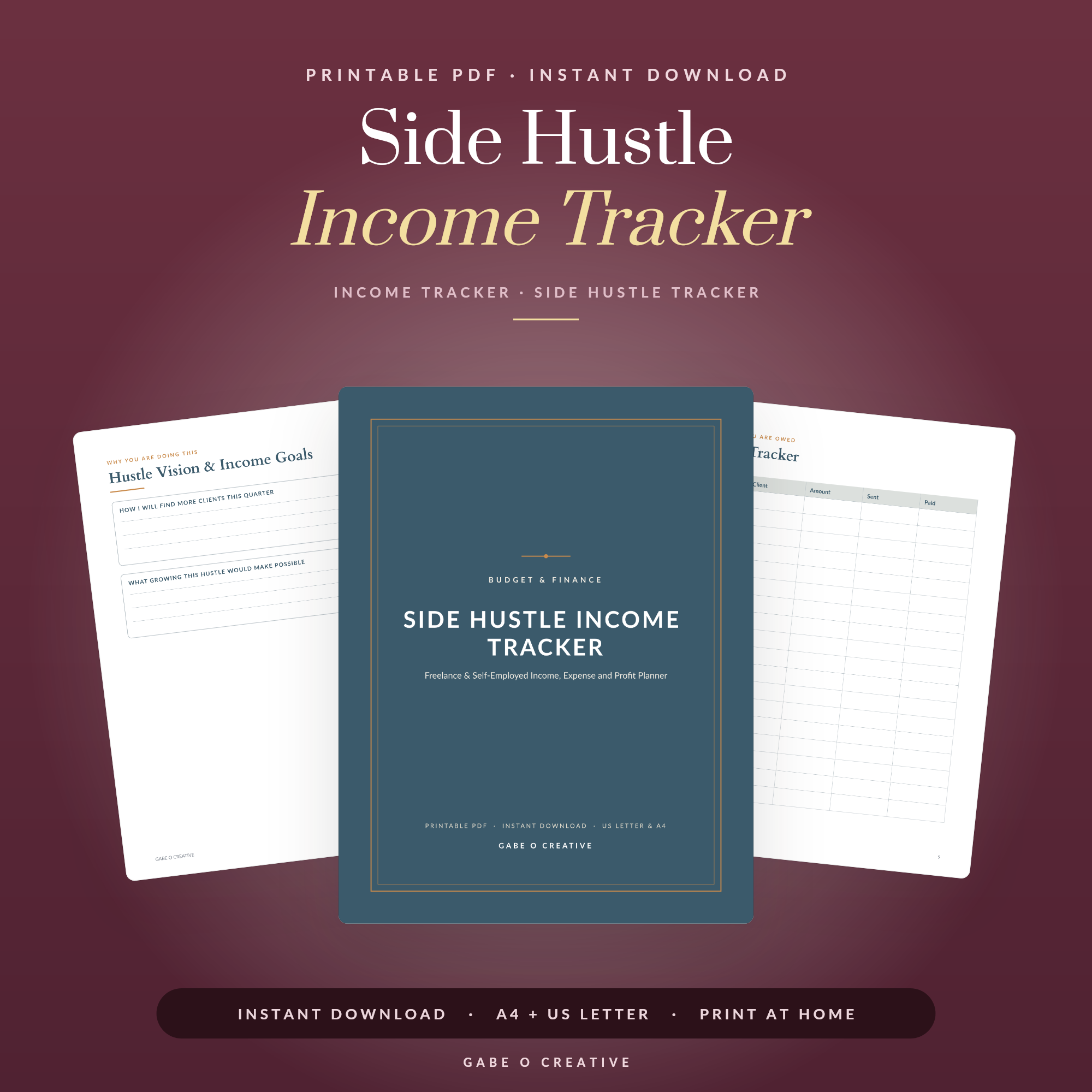 Side Hustle Income Tracker