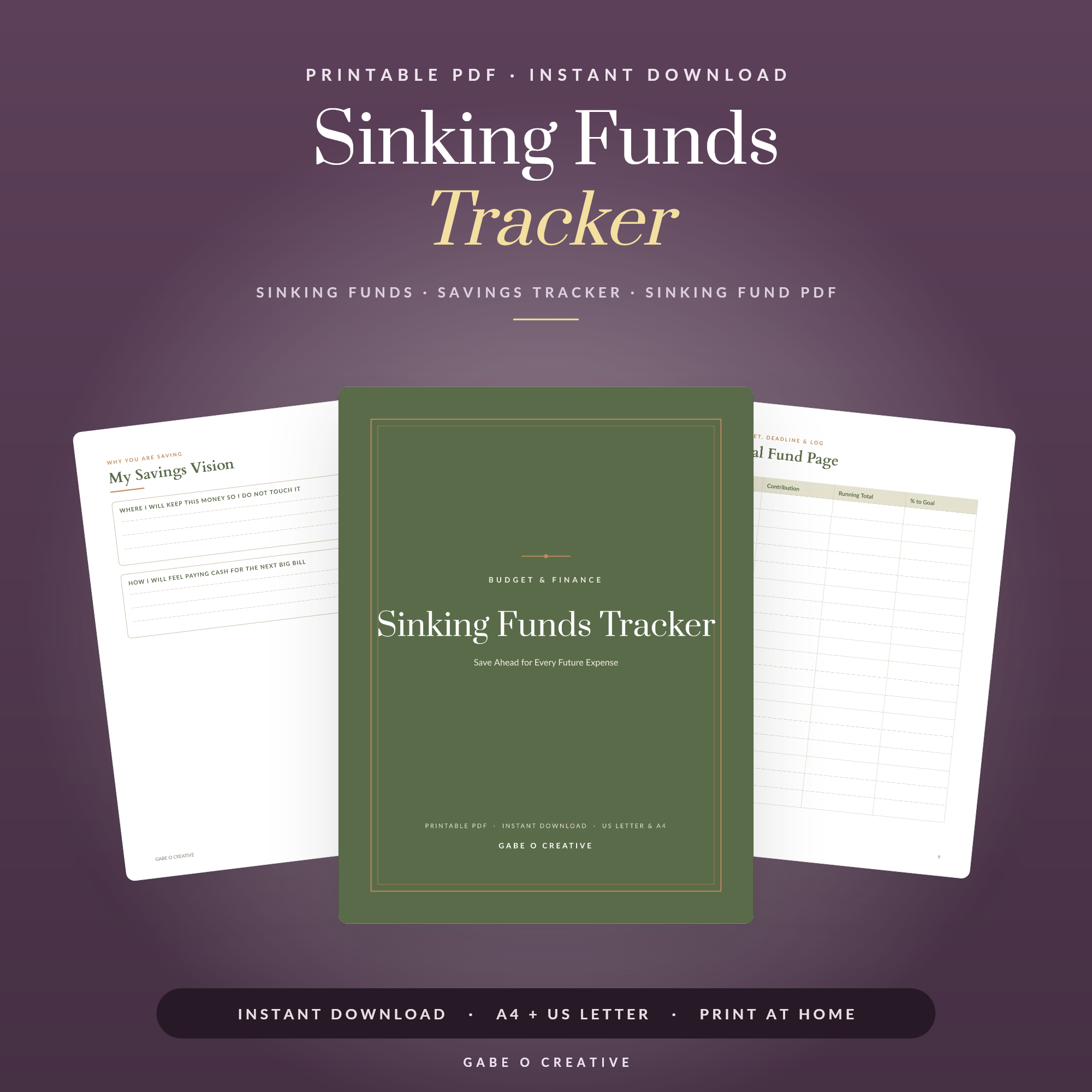Sinking Funds Tracker
