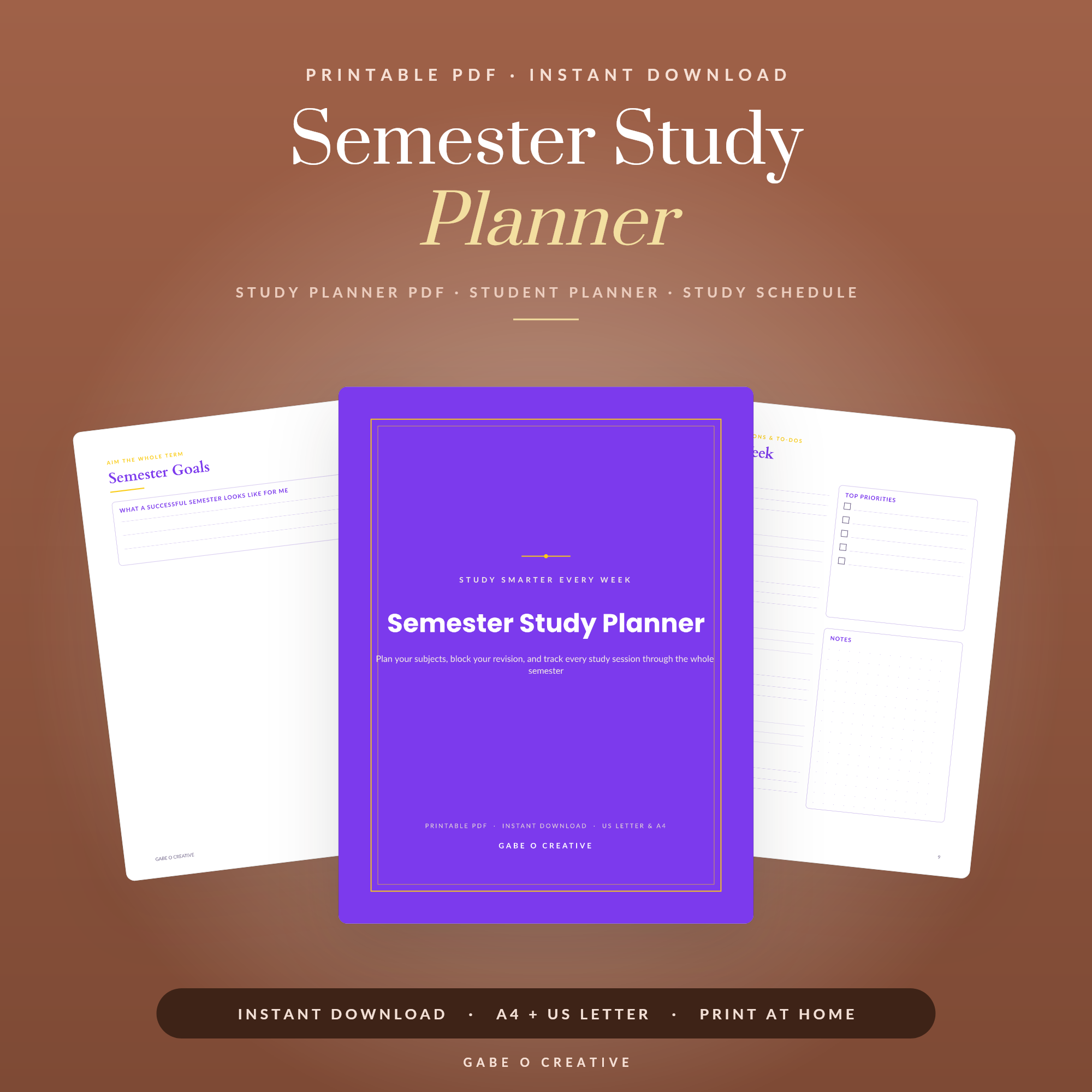 Study Schedule Printable: Plan Revision Without the Stress