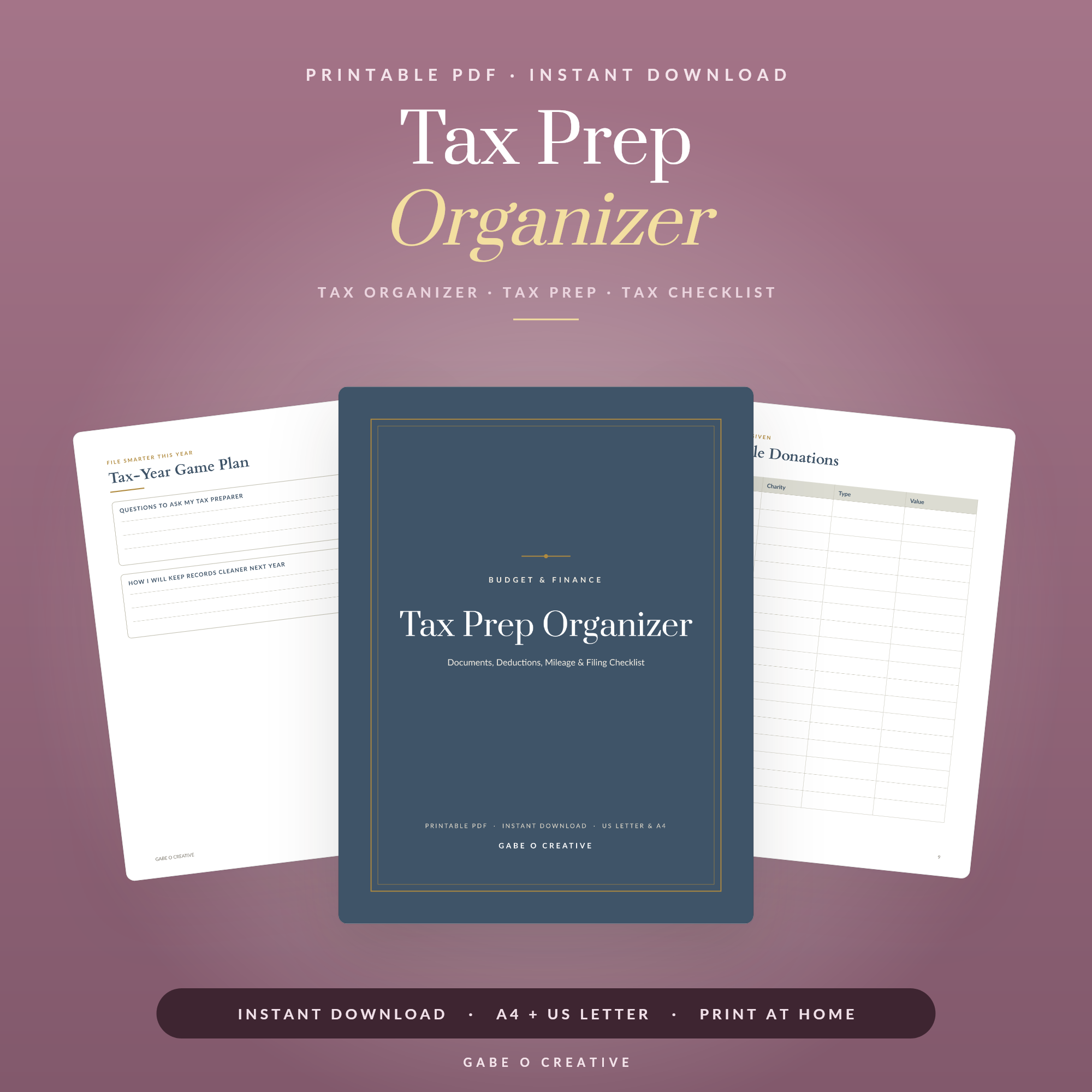Tax Prep Organizer