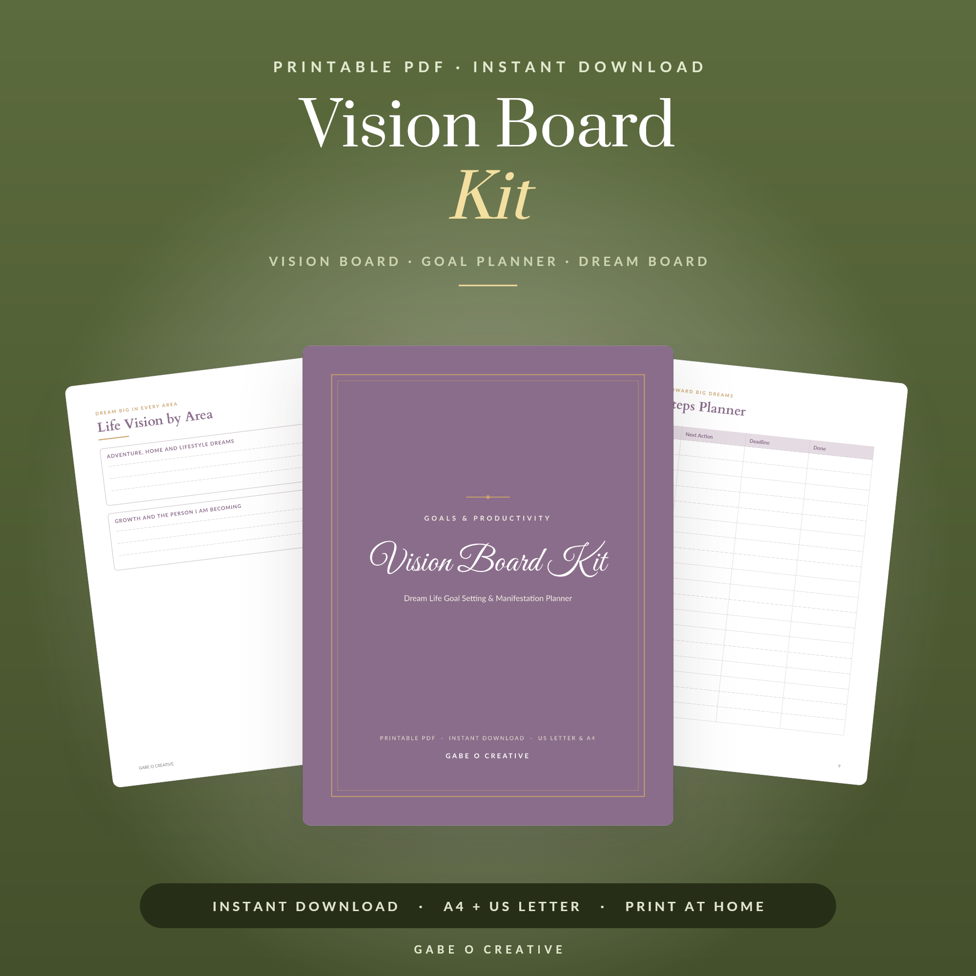 Vision Board Printable: Turn Goals Into a Plan You See