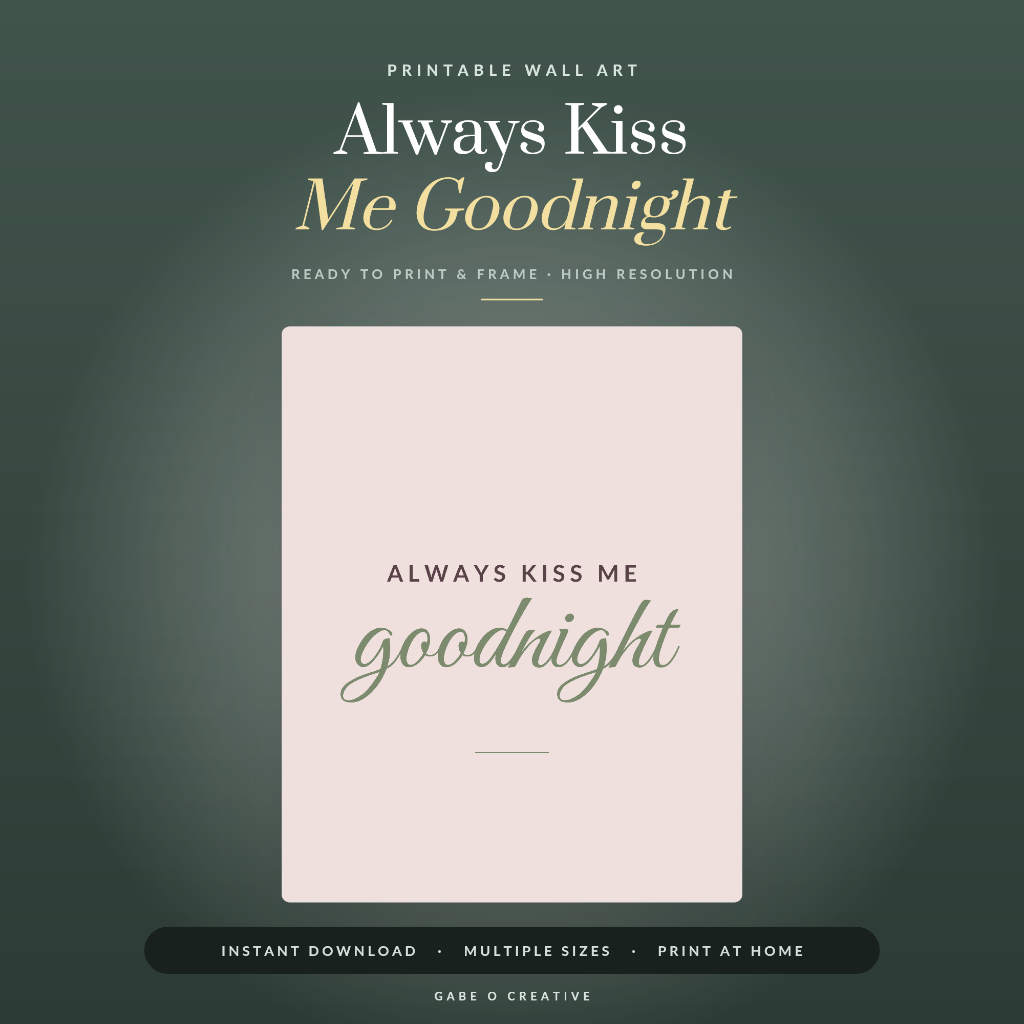 Always Kiss Me Goodnight