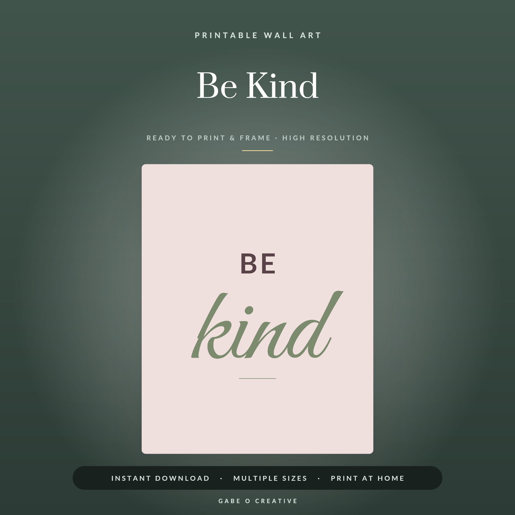 Be Kind