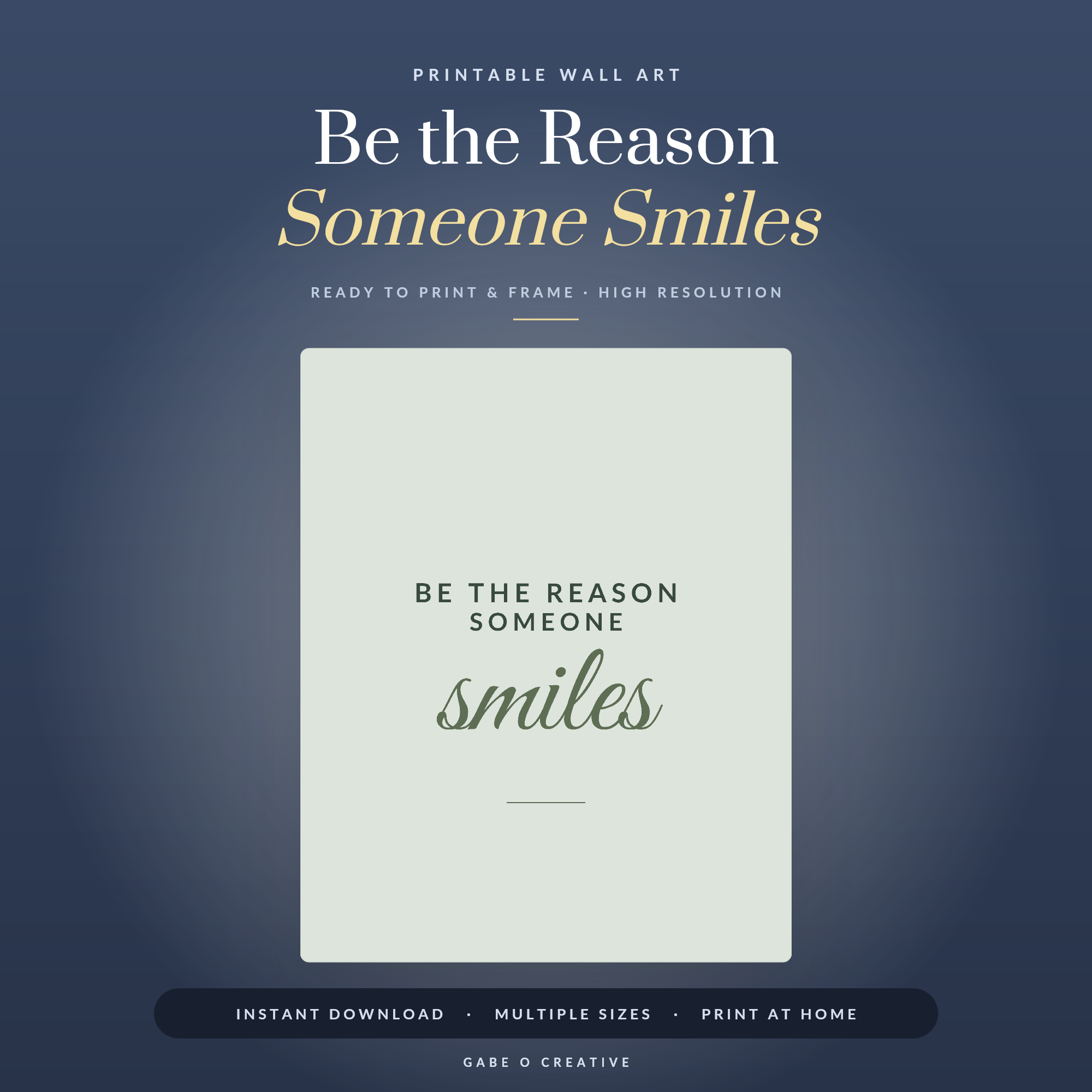 Be the Reason Someone Smiles