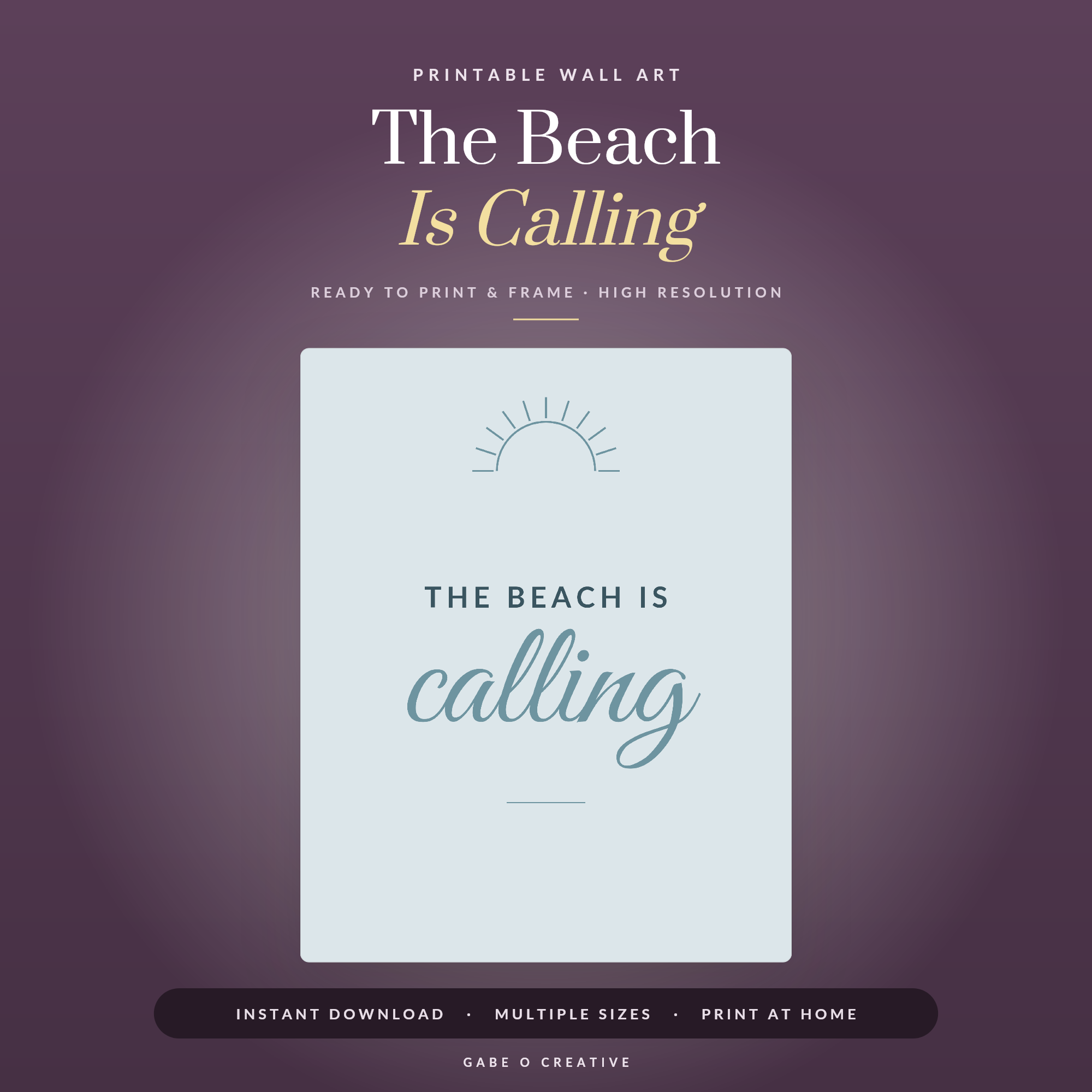 The Beach Is Calling