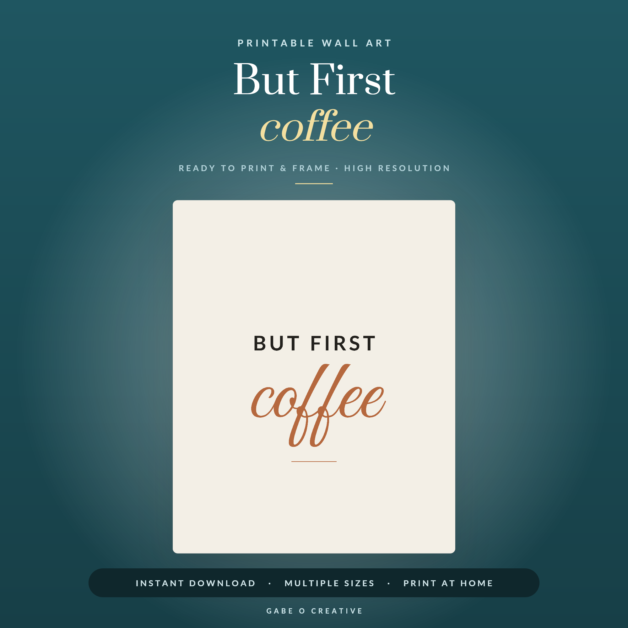 But First coffee