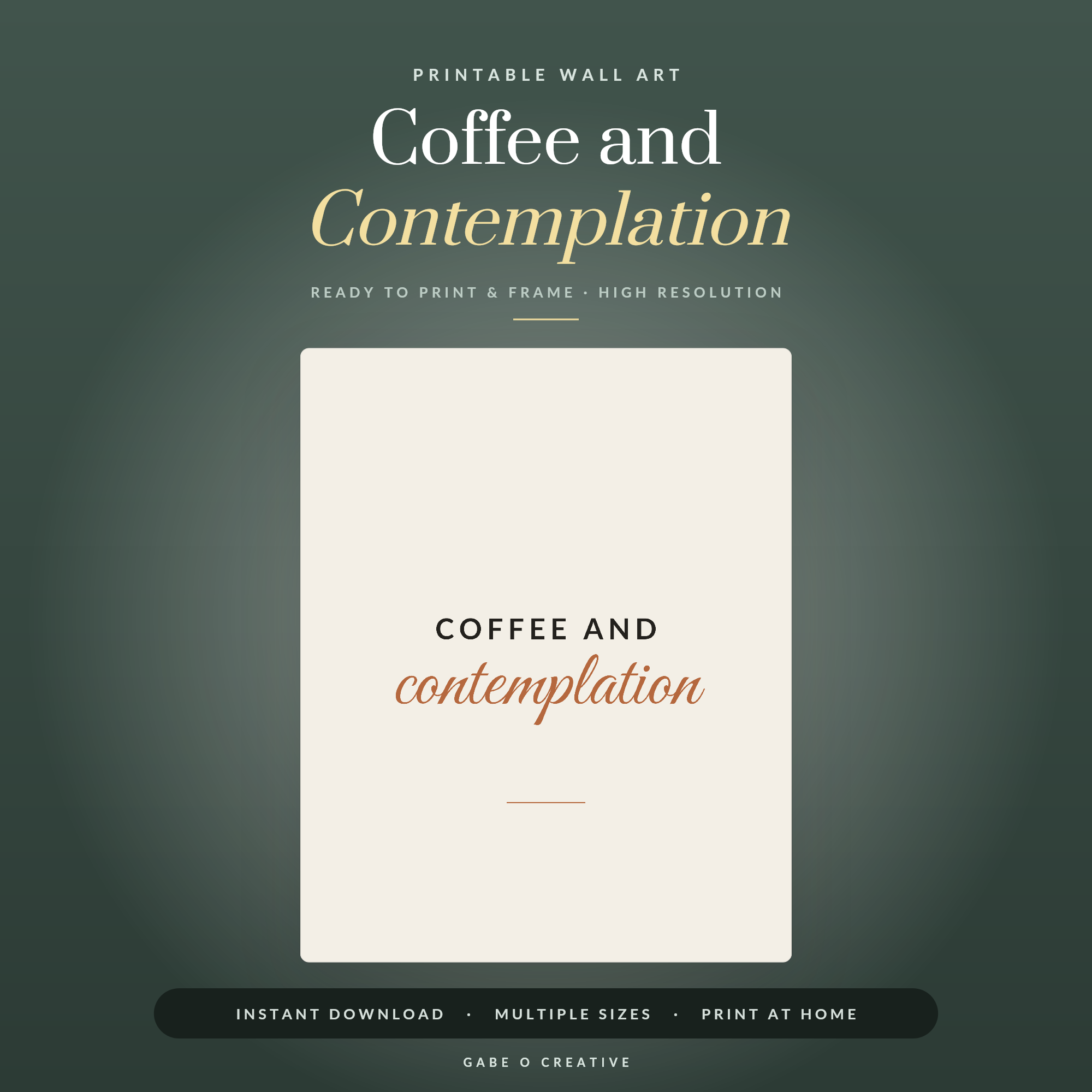 Coffee and Contemplation