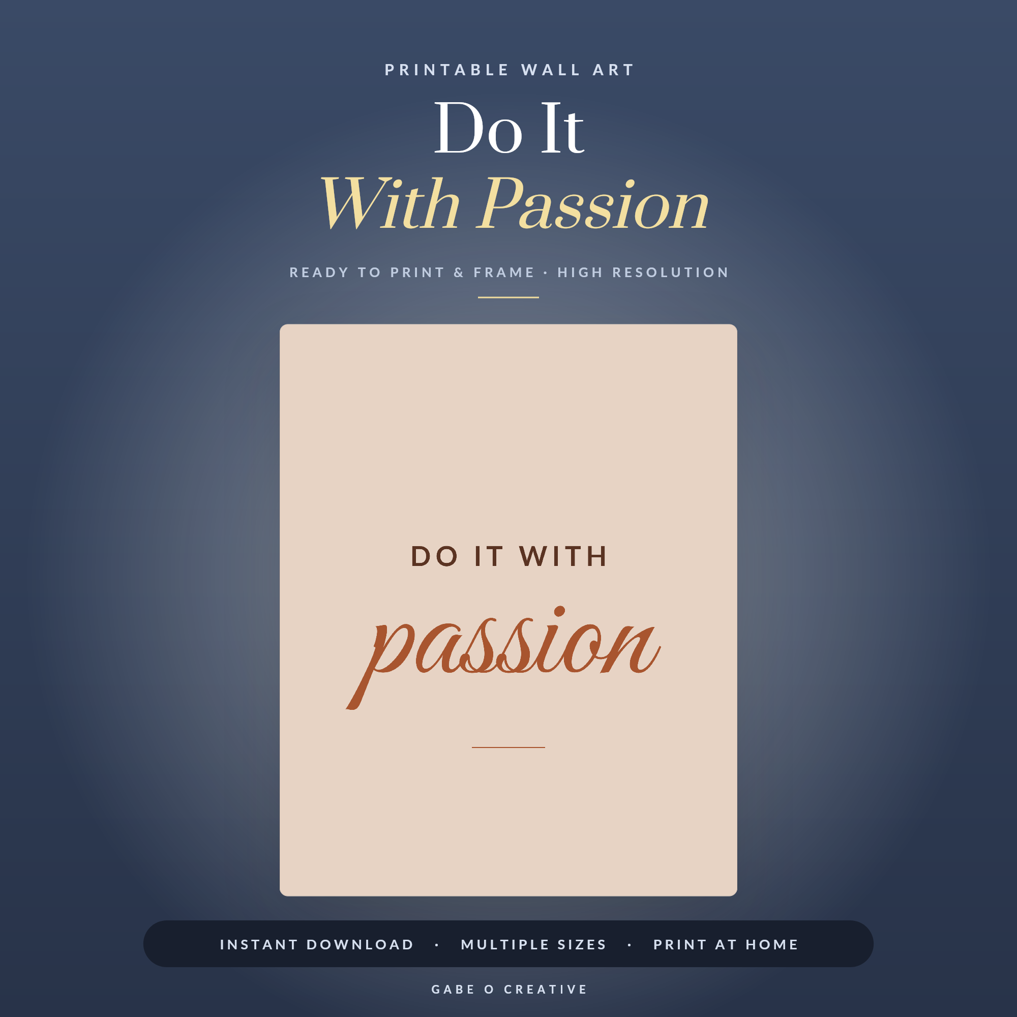 Do It With Passion