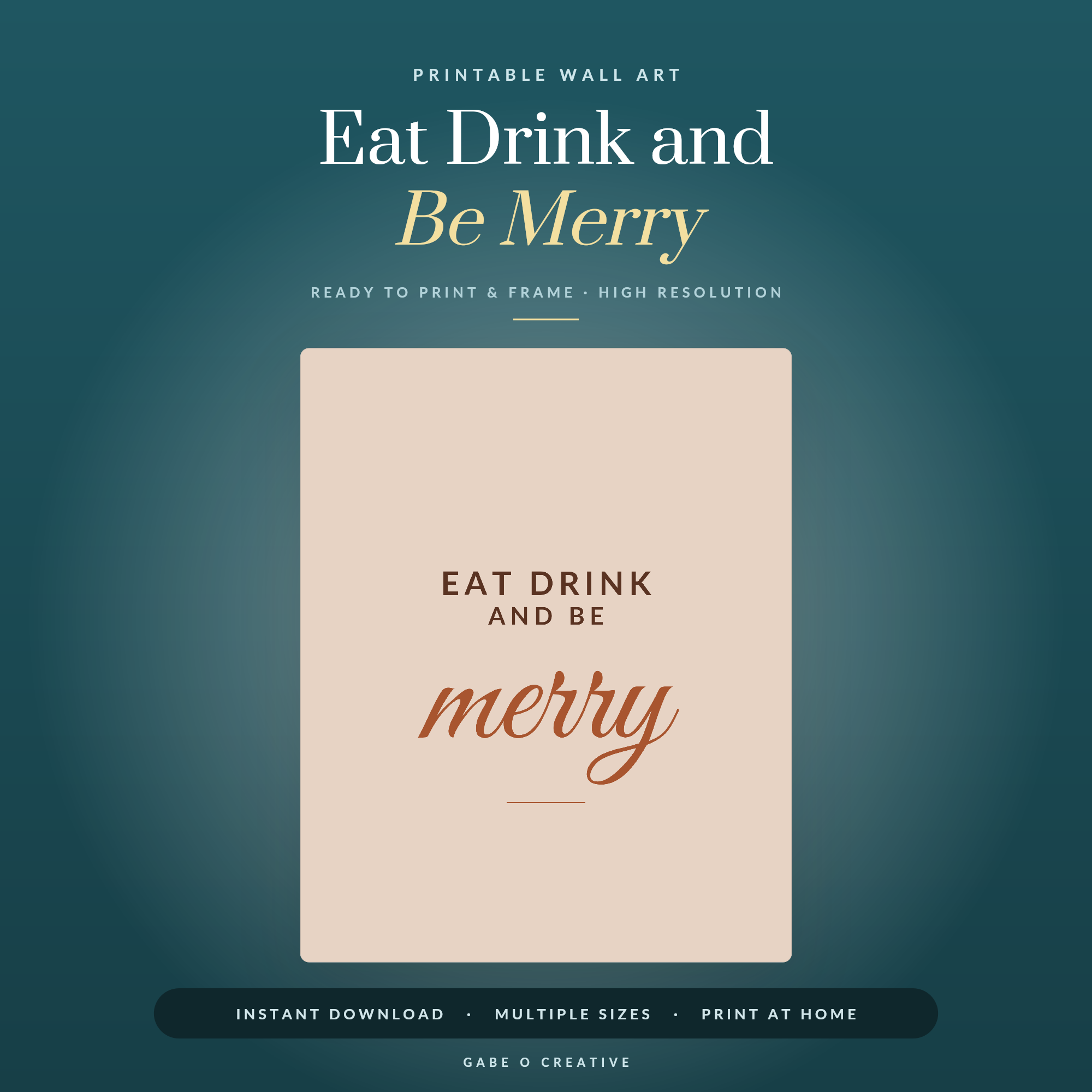Eat Drink and Be Merry