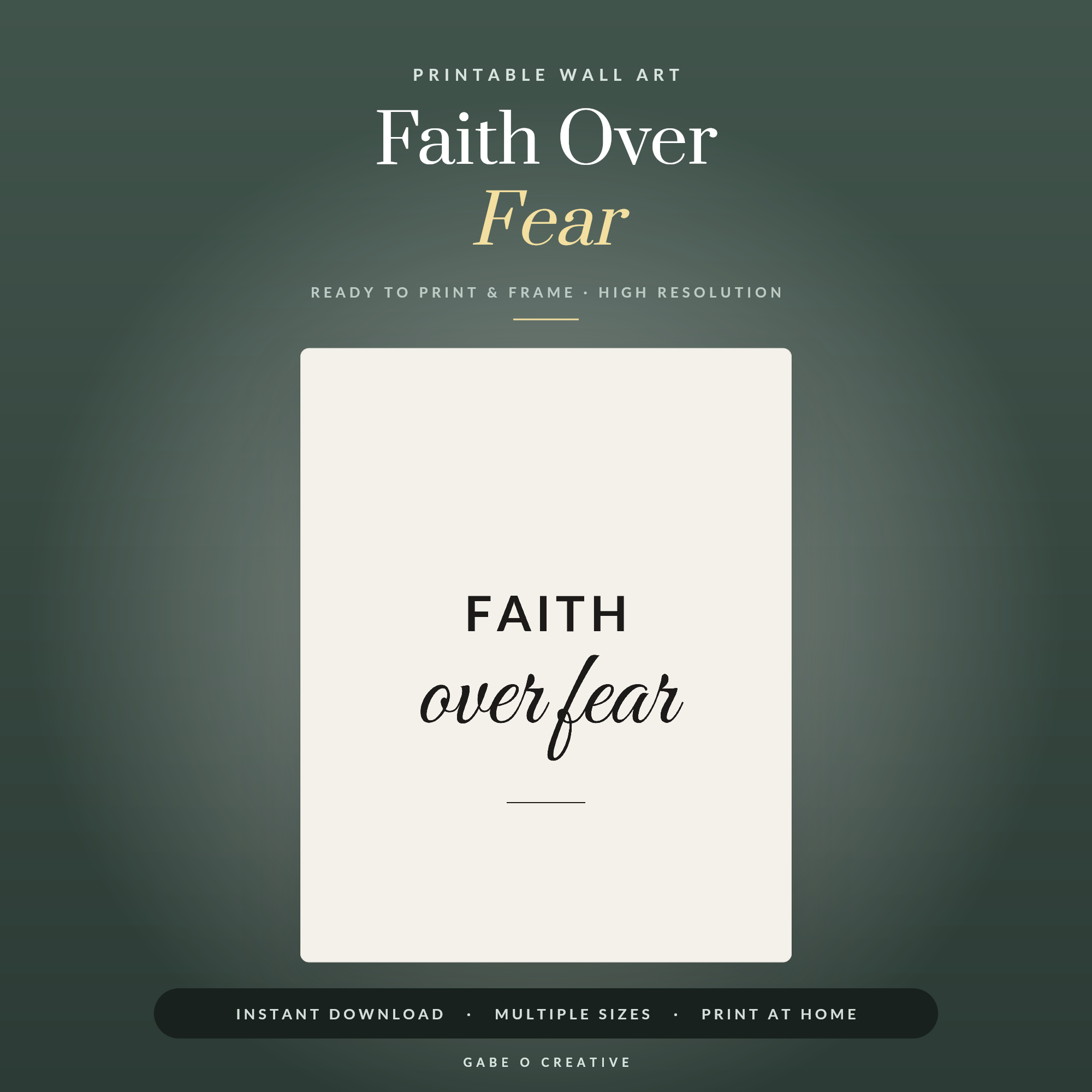 Faith Over Fear