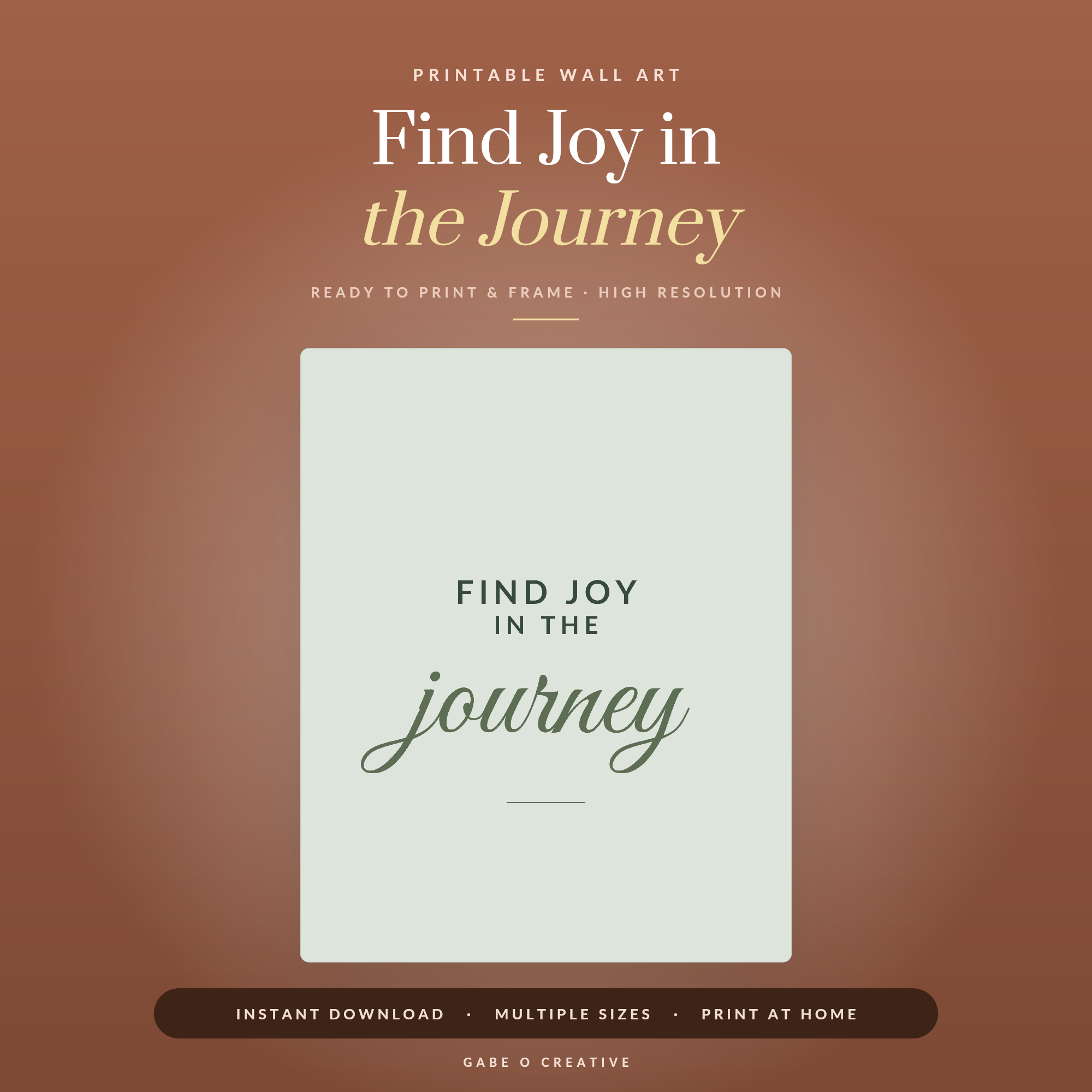 Find Joy in the Journey