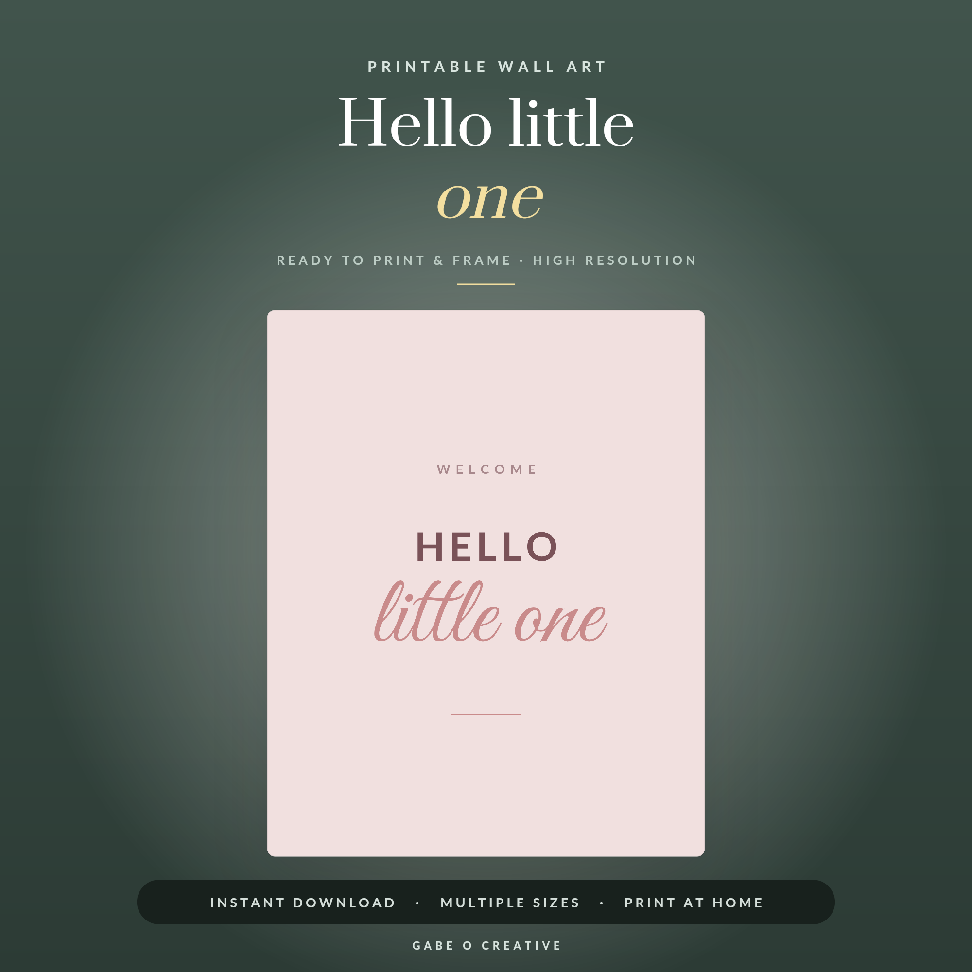 Hello little one