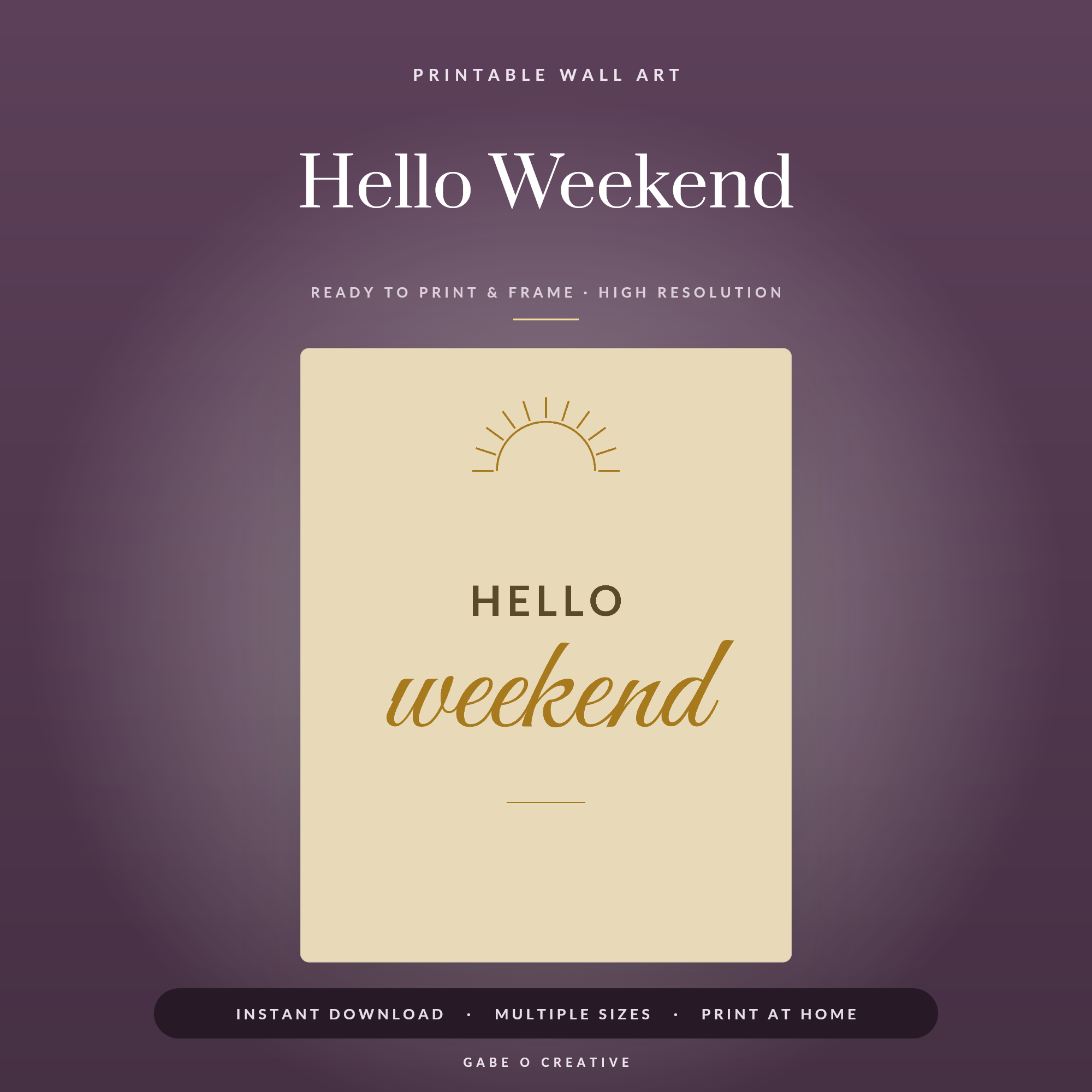 Hello Weekend