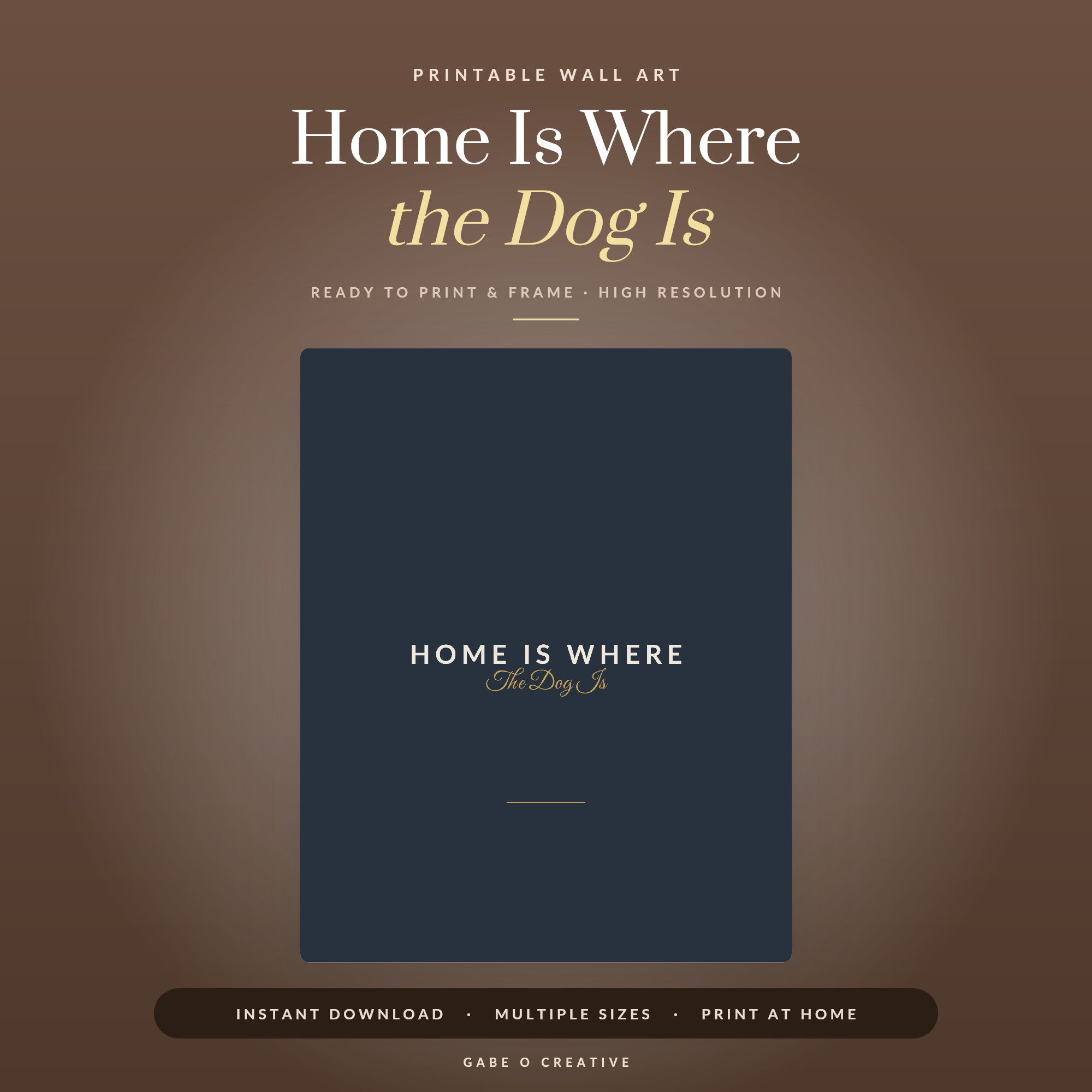 Home Is Where the Dog Is