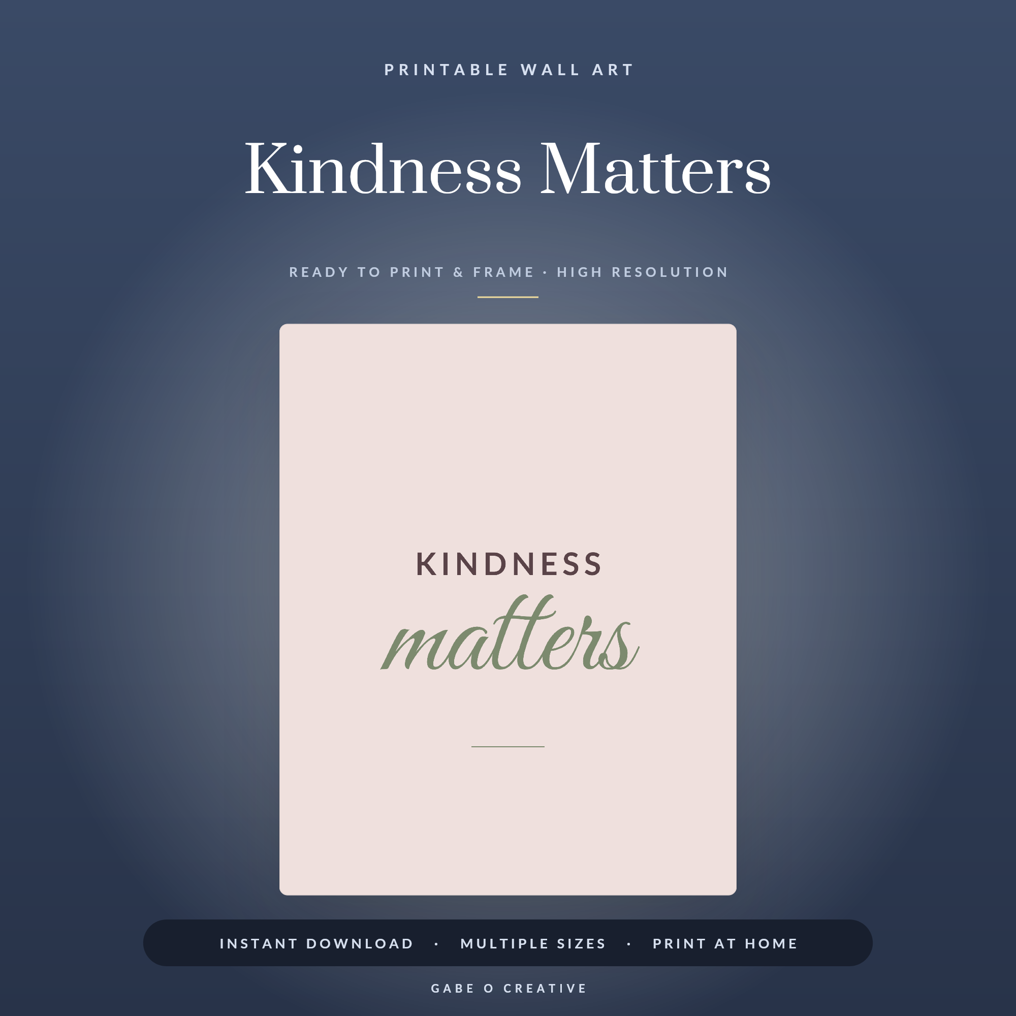 Kindness Matters
